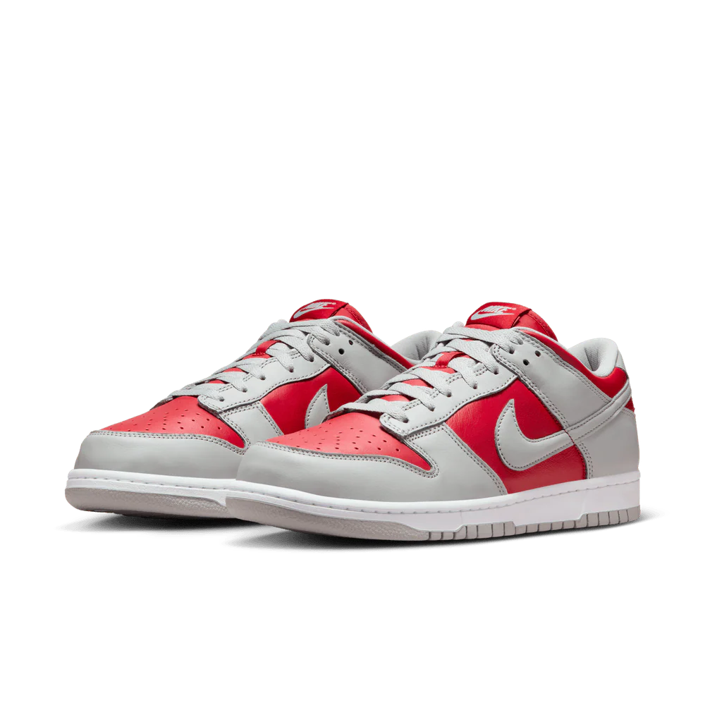 Mens Nike Dunk Low Varsity Red/Silver White - Image 2