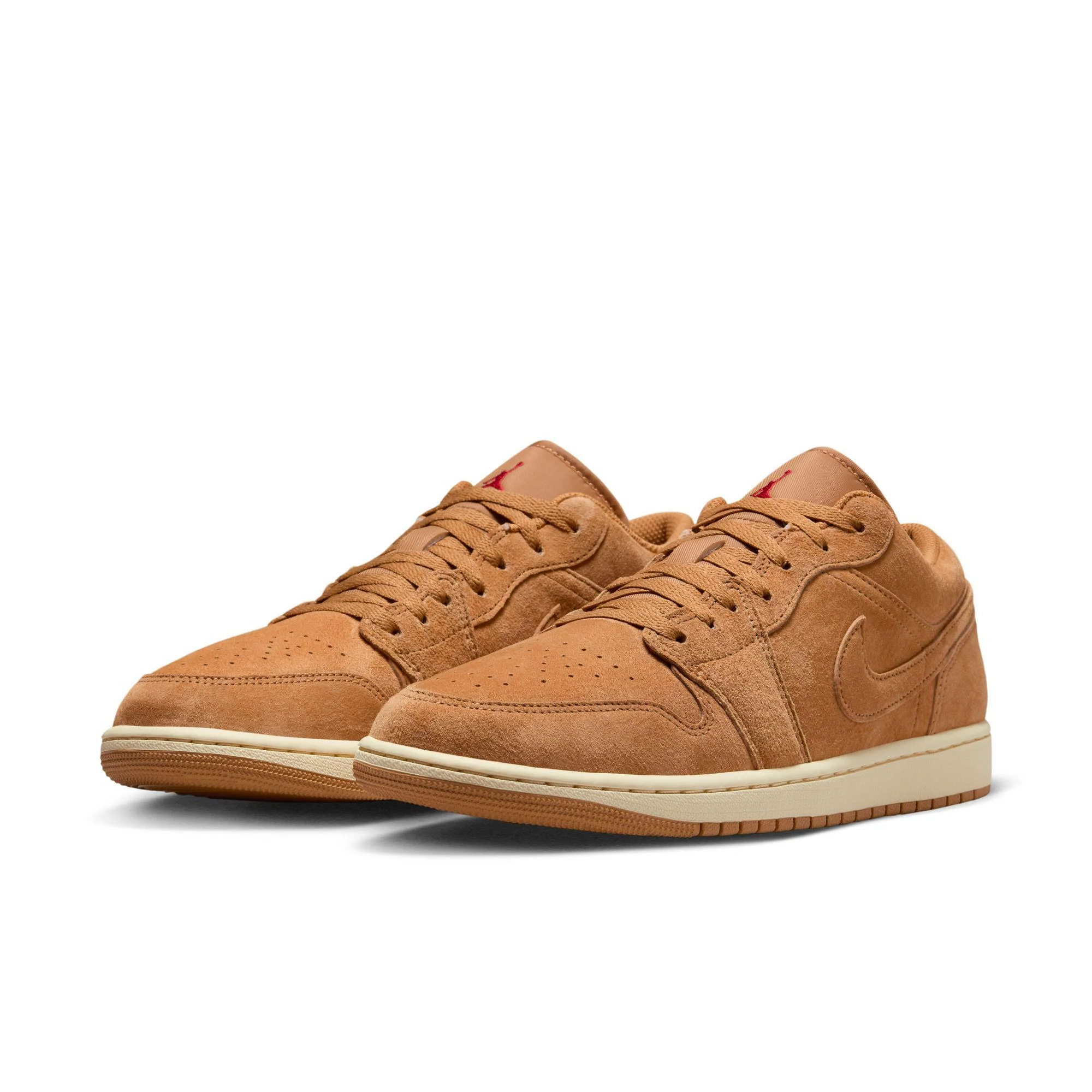 Air Jordan 1 Low SE Flax/Flax-Varsity Red-Muslin - Image 2