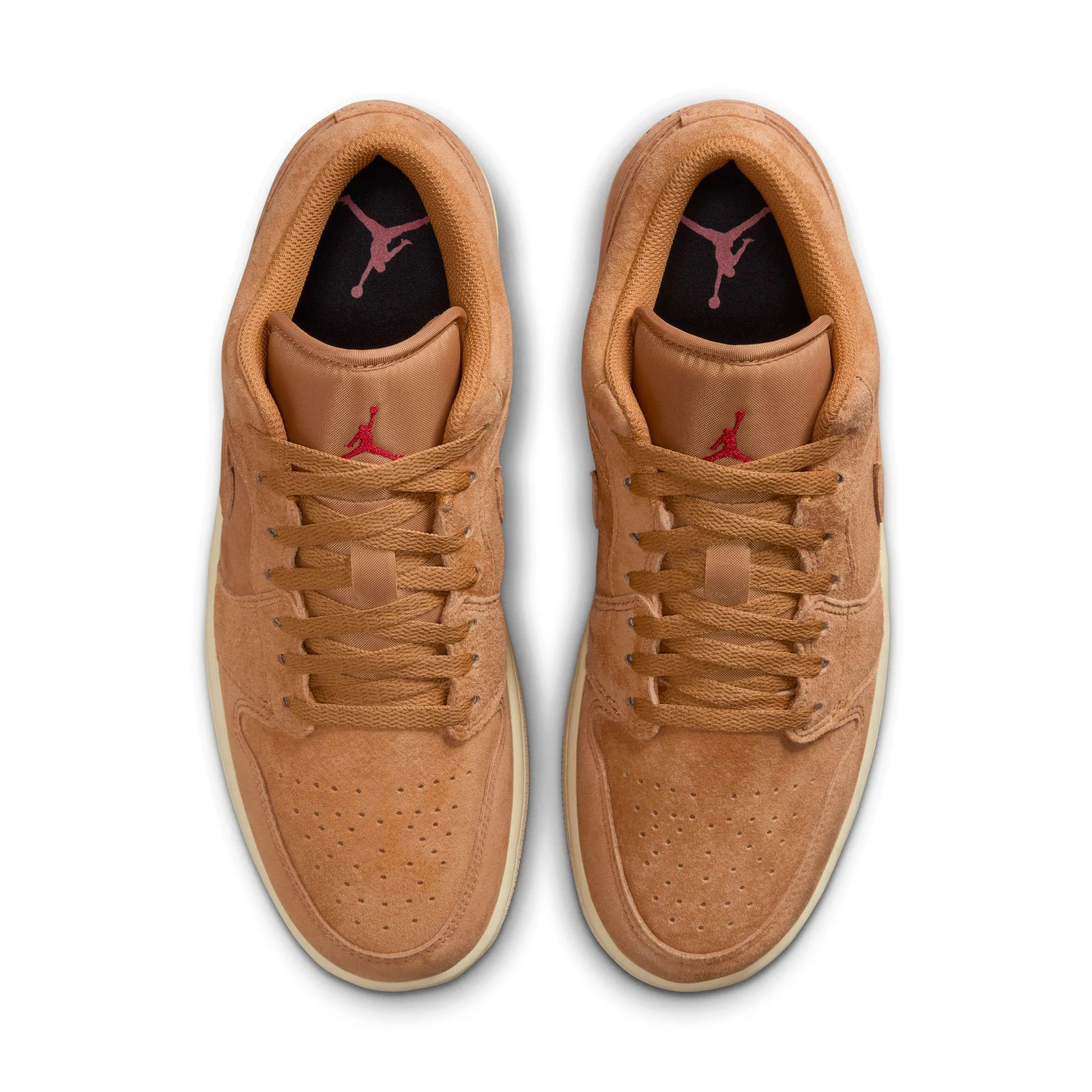 Air Jordan 1 Low SE Flax/Flax-Varsity Red-Muslin - Image 4