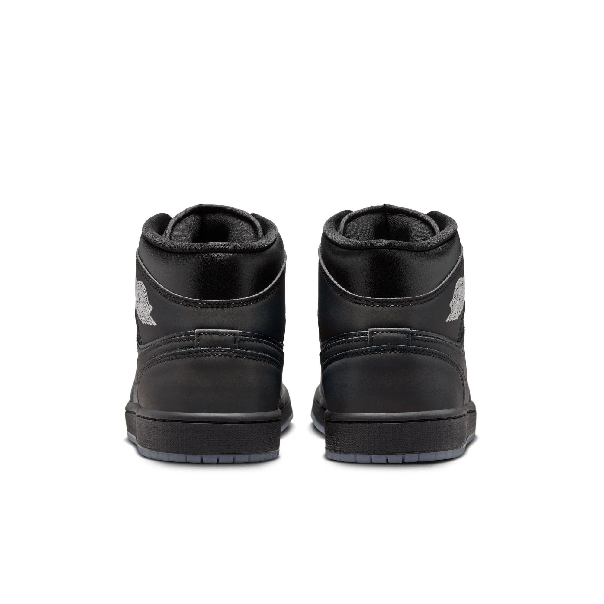 Air Jordan 1 Mid SE Black/Black-White-Wolf Grey - Image 3