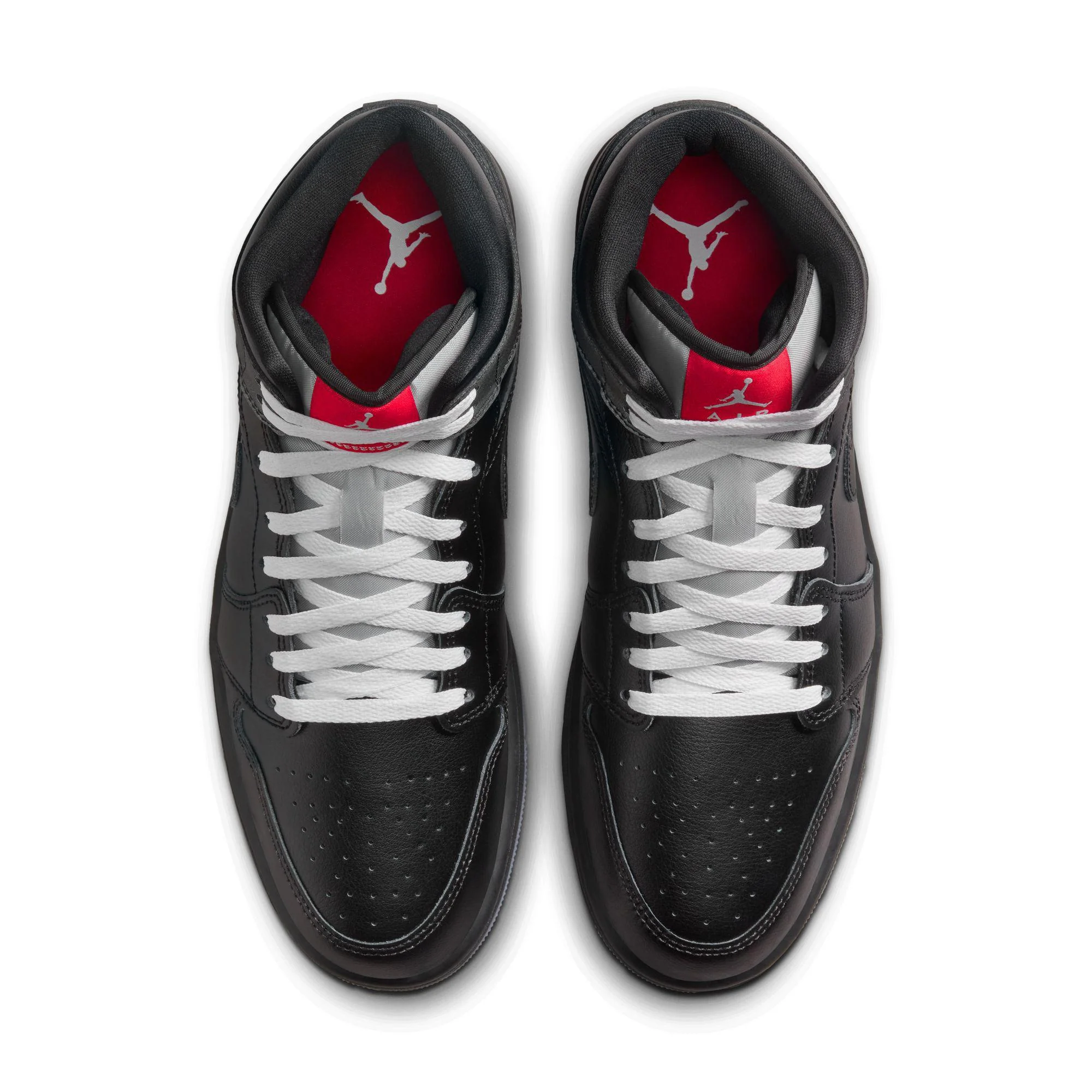 Air Jordan 1 Mid SE Black/Black-White-Wolf Grey - Image 4