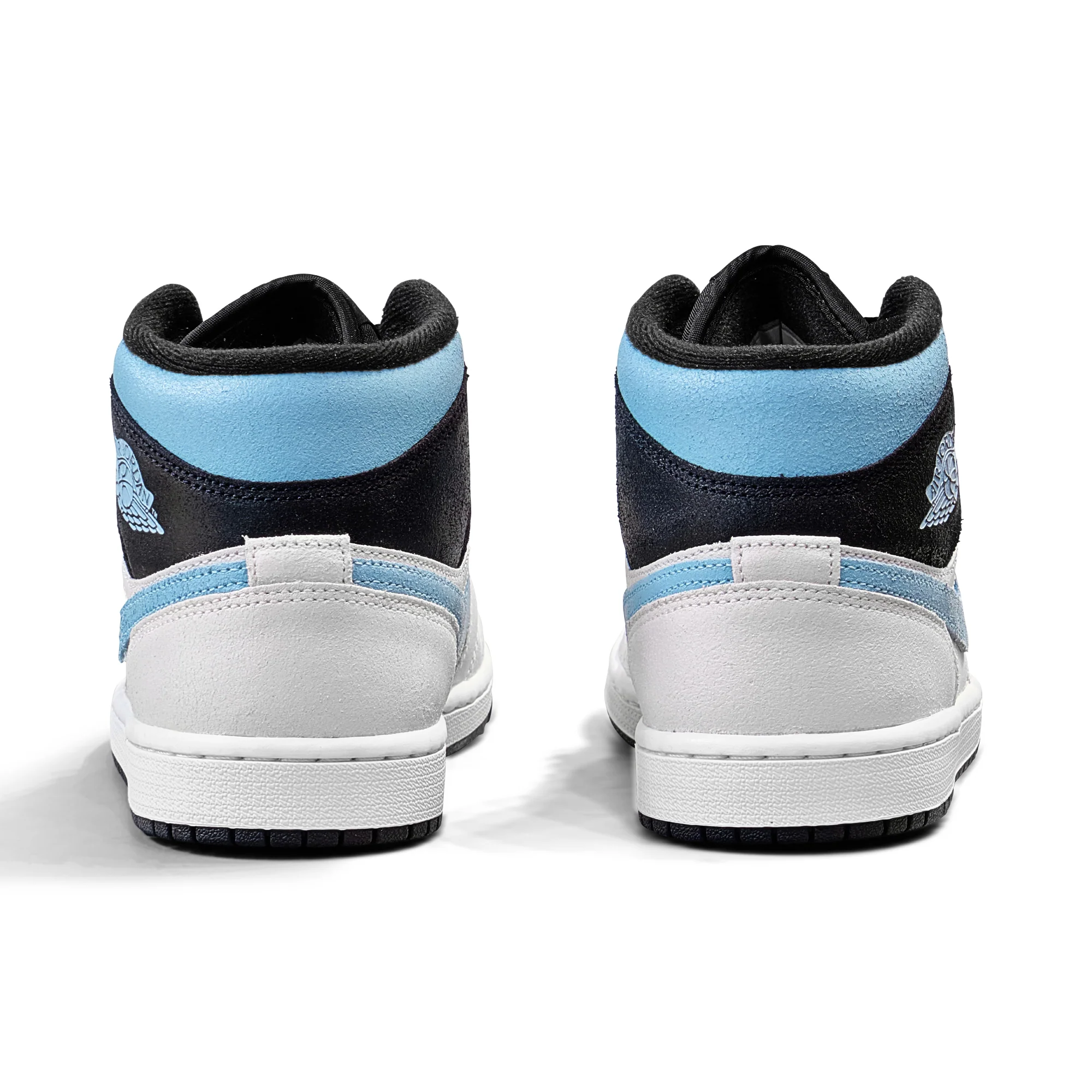 Air Jordan 1 Mid SE Summit White/Blue Chill-Black - Image 5