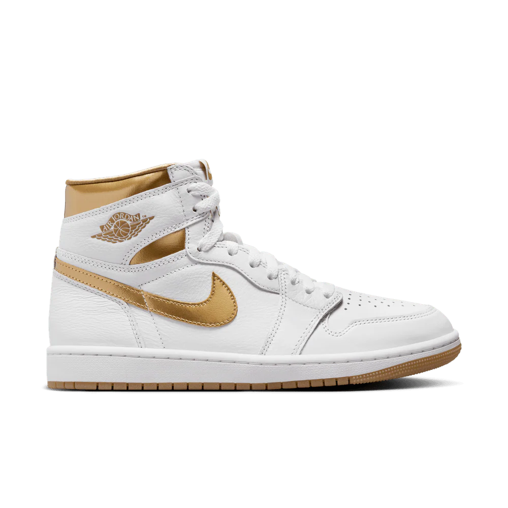 WOMENS AIR JORDAN 1 RETRO HIGH OG "METALLIC GOLD"