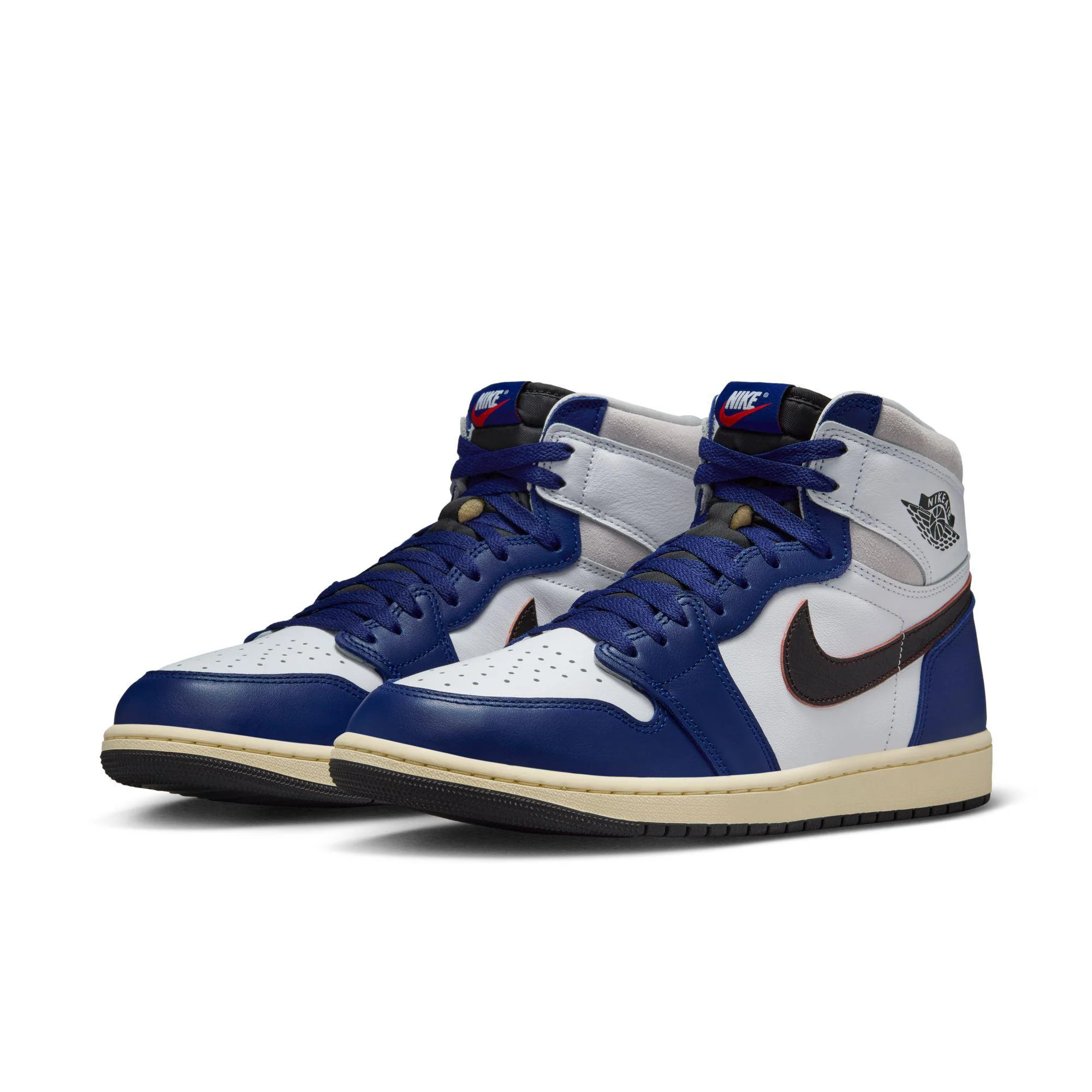 Air Jordan 1 Retro High OG White/Black-Neutral Grey-Deep Royal Blue - Image 2