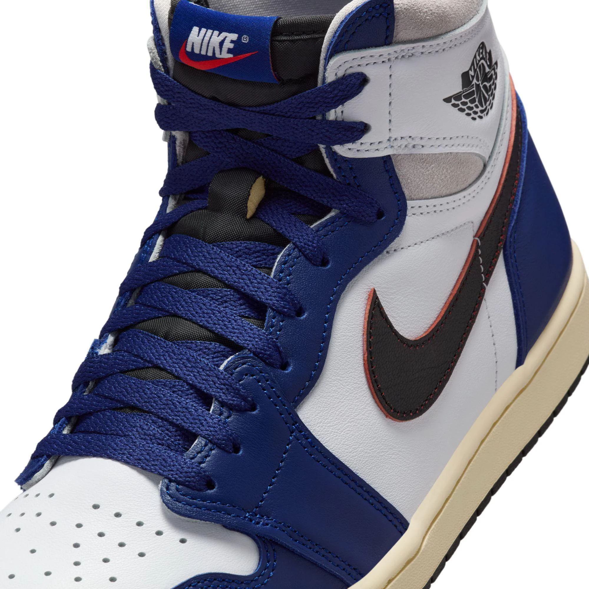 Air Jordan 1 Retro High OG White/Black-Neutral Grey-Deep Royal Blue - Image 5