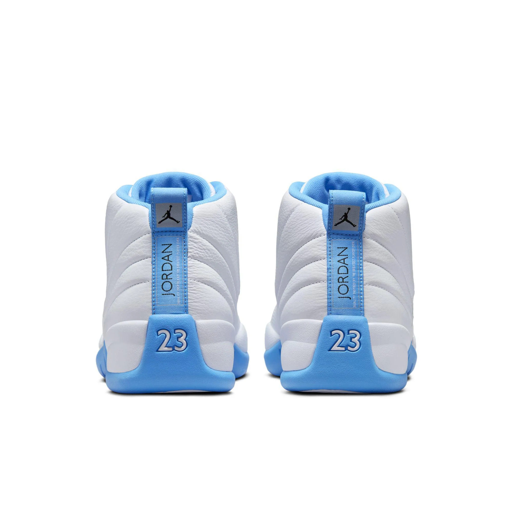 Air Jordan 12 Retro White/University Blue-Metallic Silver - Image 3