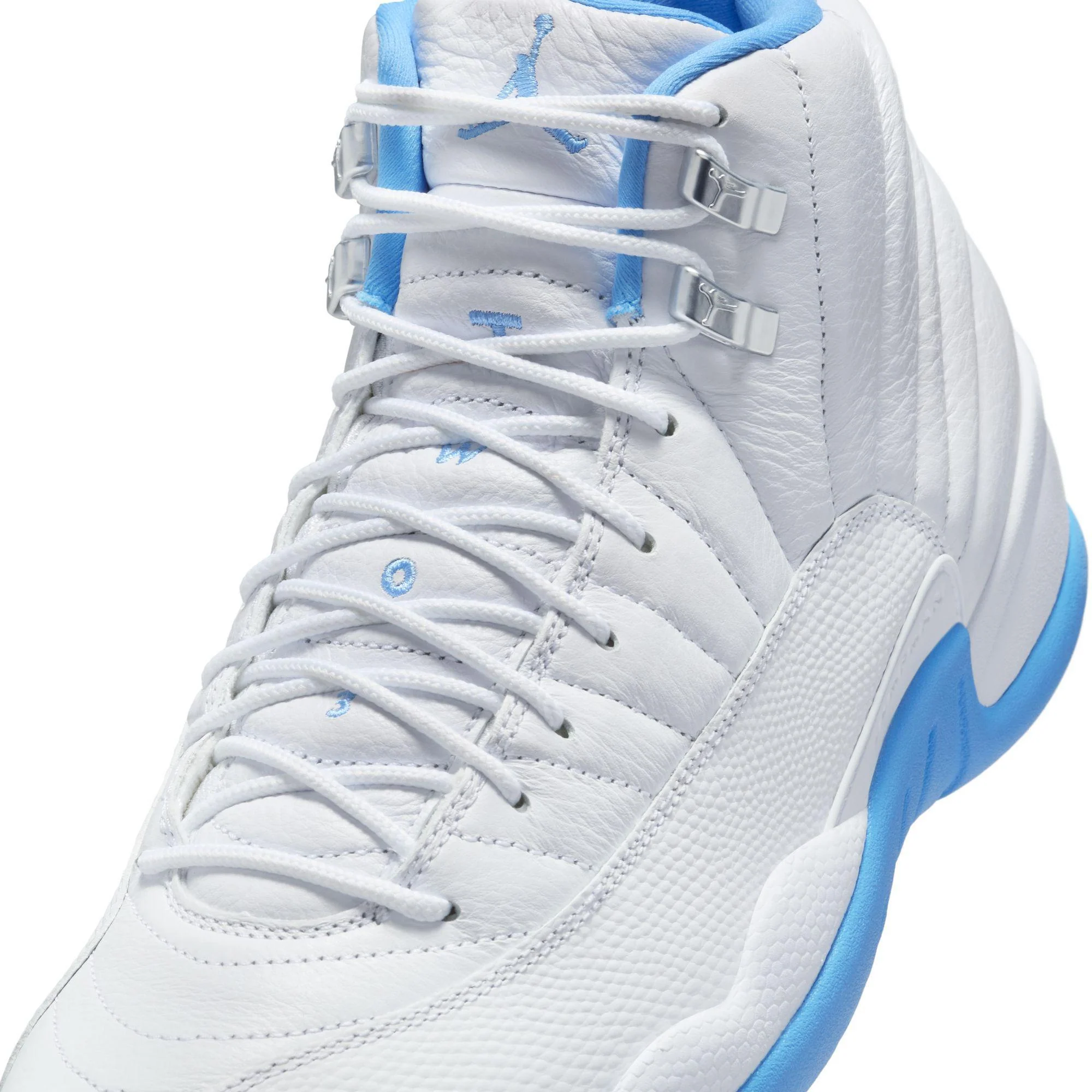 Air Jordan 12 Retro White/University Blue-Metallic Silver - Image 5