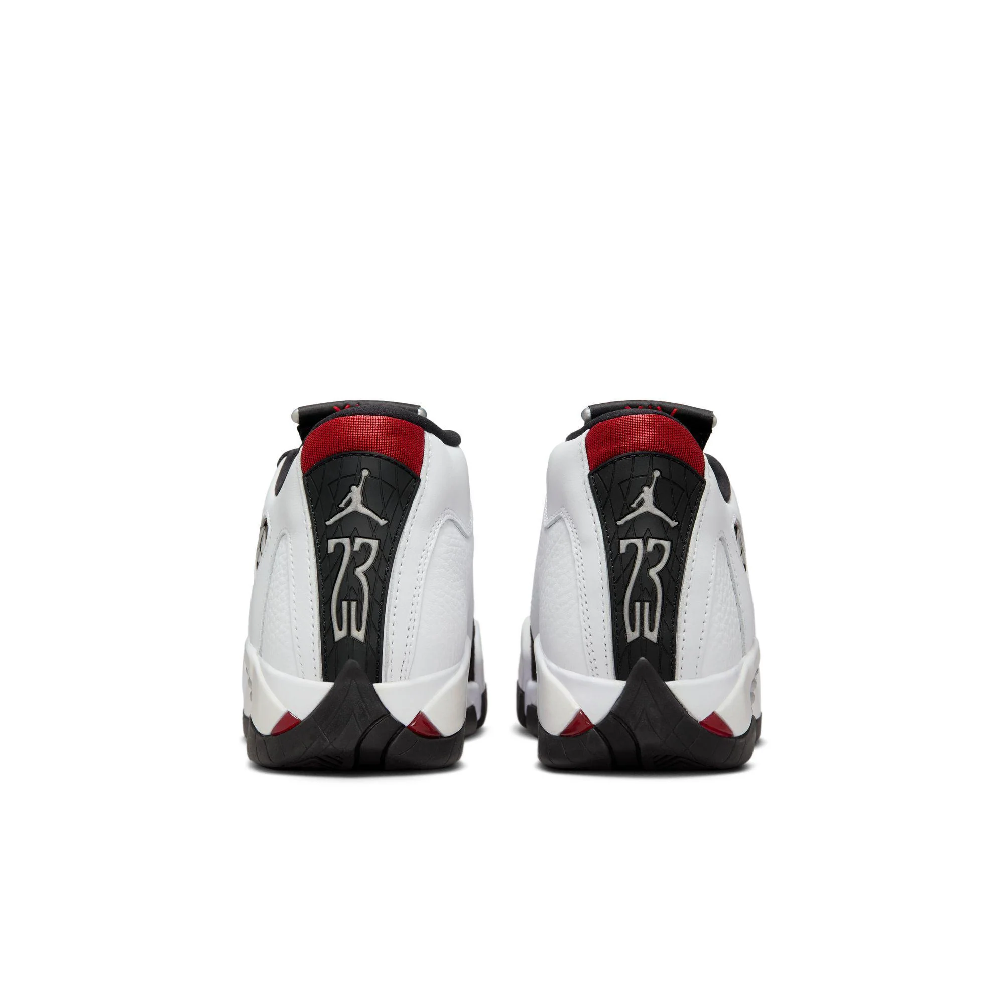 Air Jordan 14 Retro Big Kids' Shoes White/Varsity Red-Black-Metallic Silver - Image 3