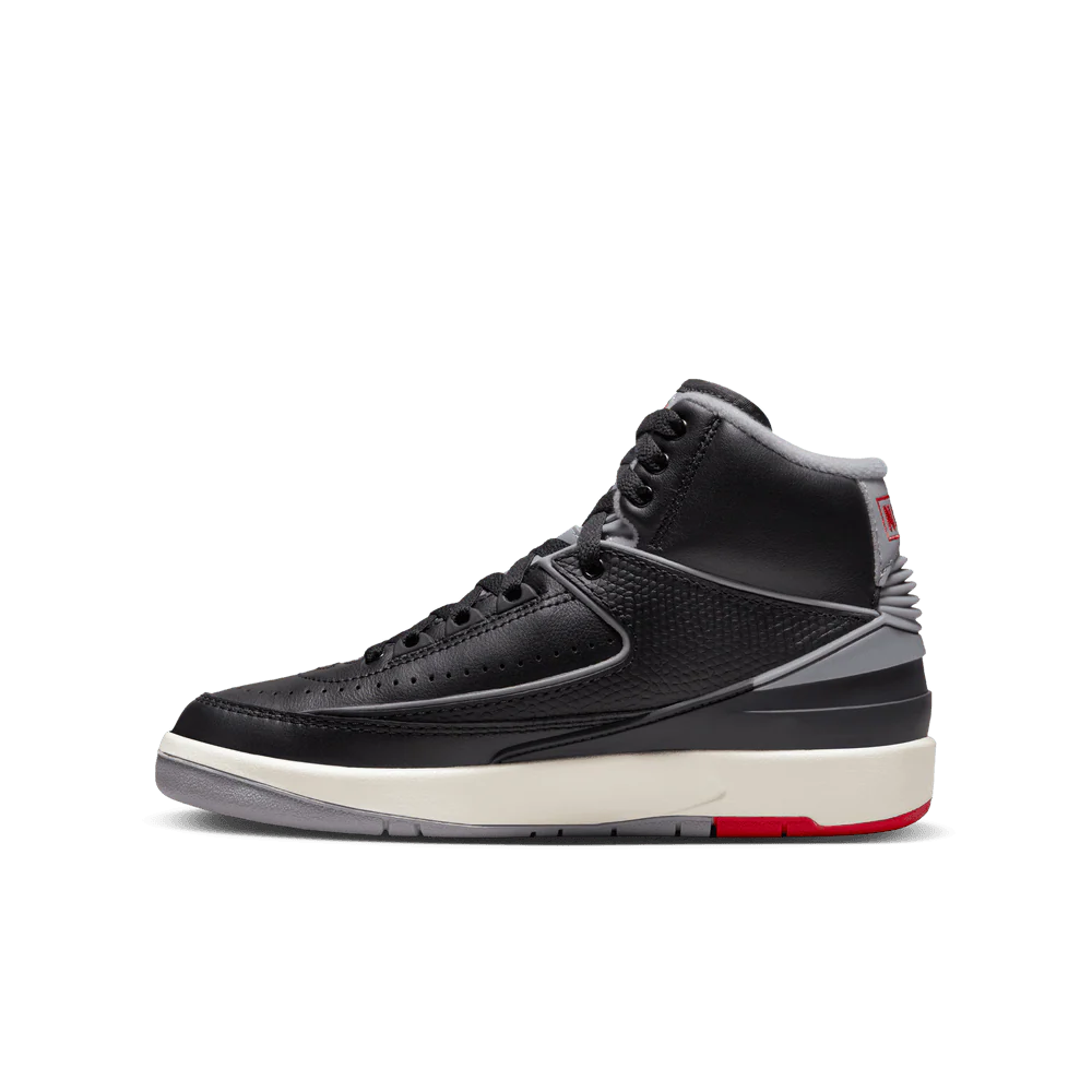 YOUTH AIR JORDAN 2 RETRO "BLACK CEMENT GREY" - Image 2