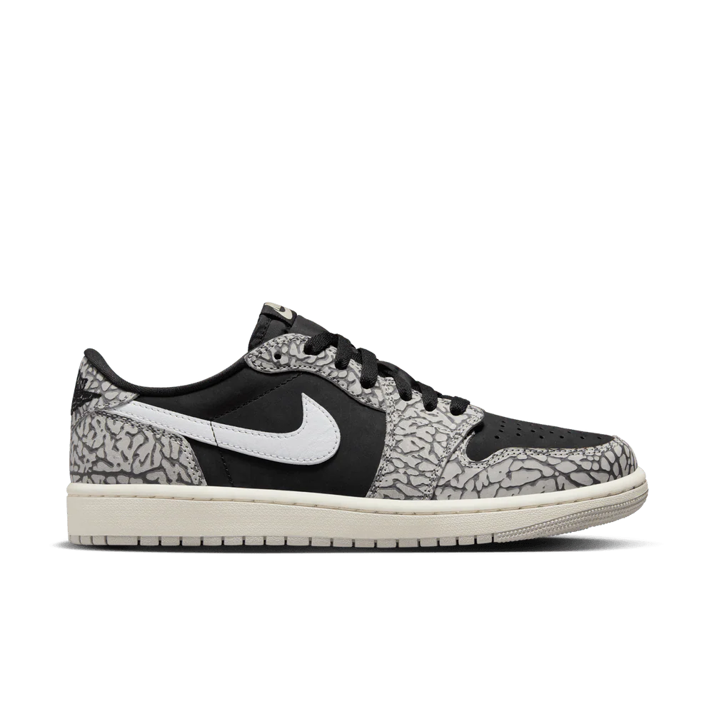 MENS AIR JORDAN RETRO 1 LOW OG ''CEMENT LOW''