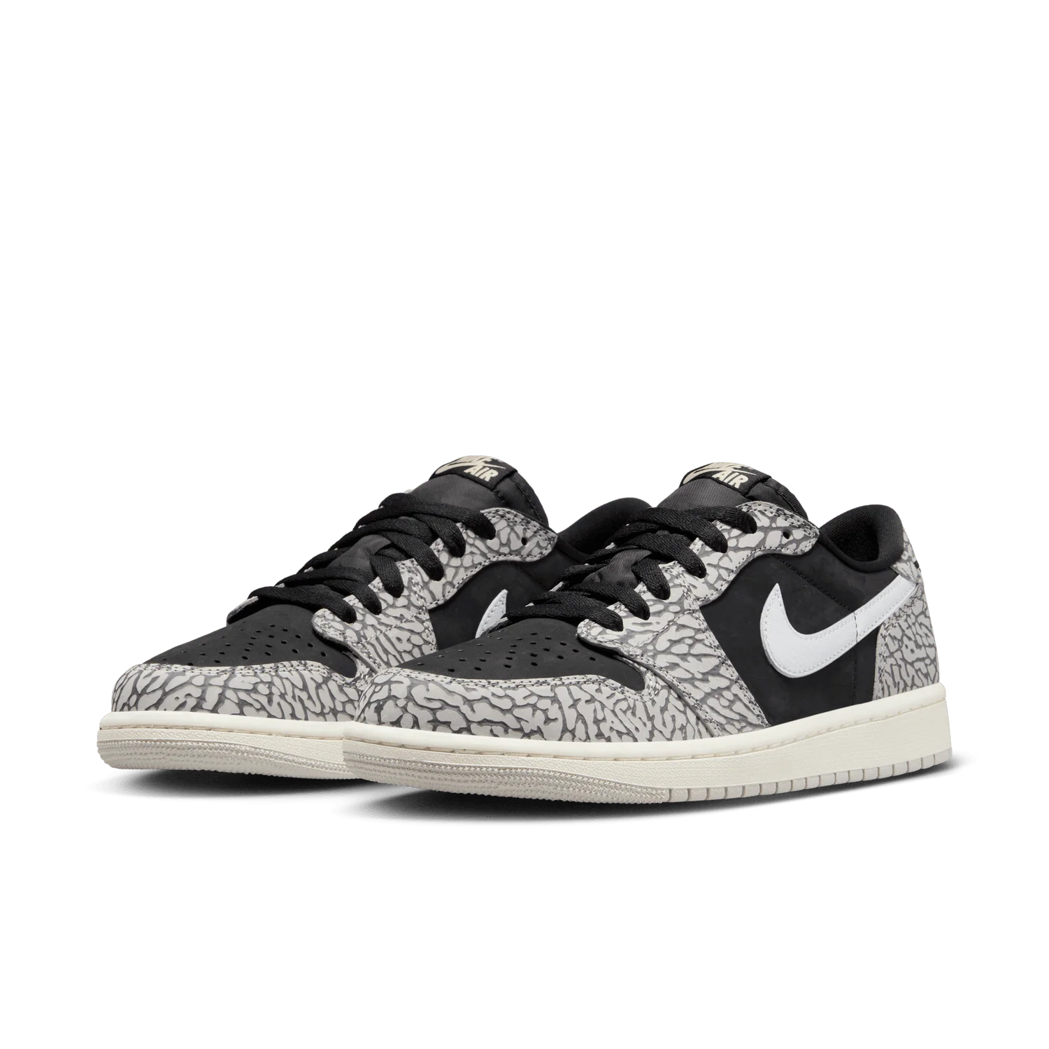 MENS AIR JORDAN RETRO 1 LOW OG ''CEMENT LOW'' - Image 2