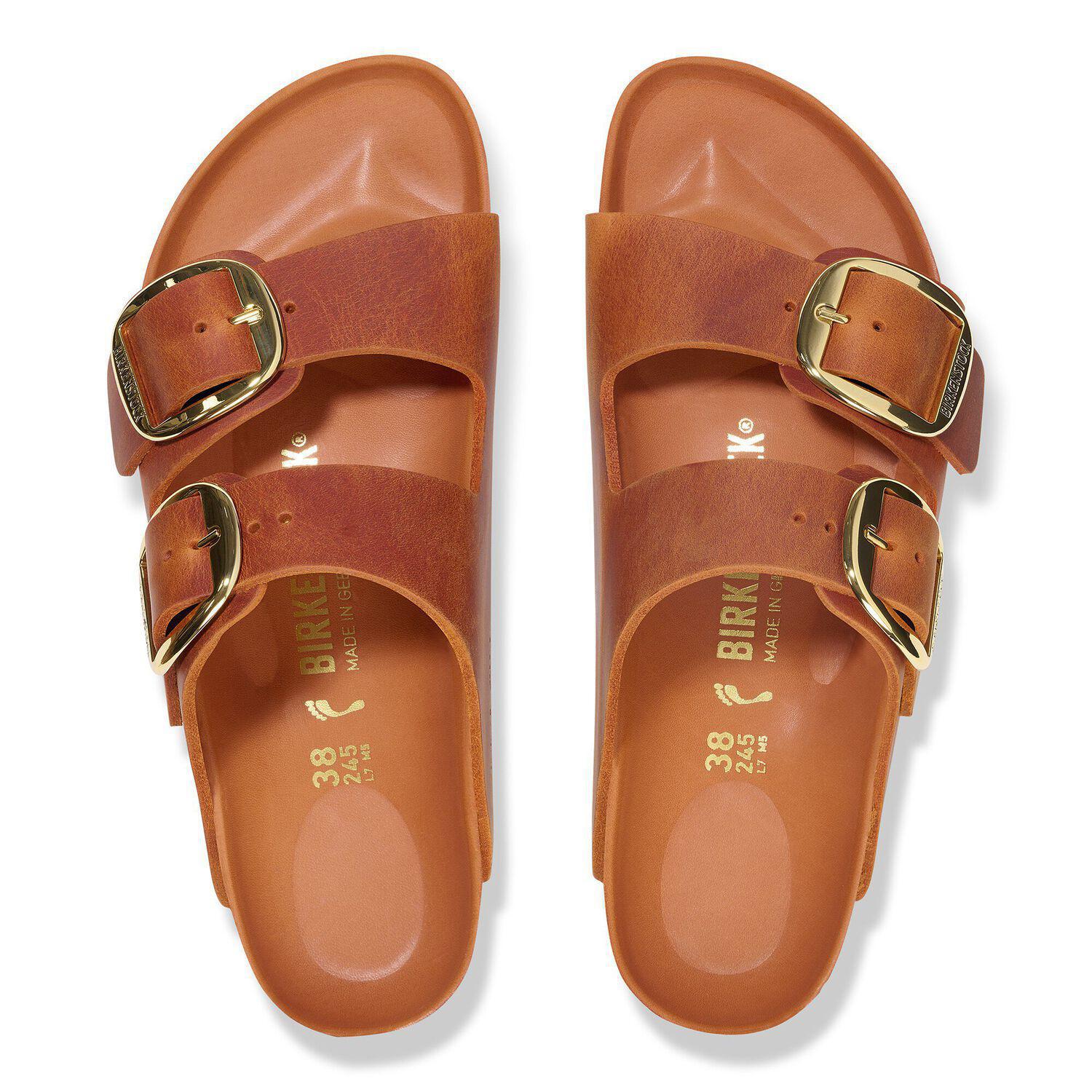 Birkenstock Arizona Big Buckle Oiled Leather Burnt Orange - Image 5