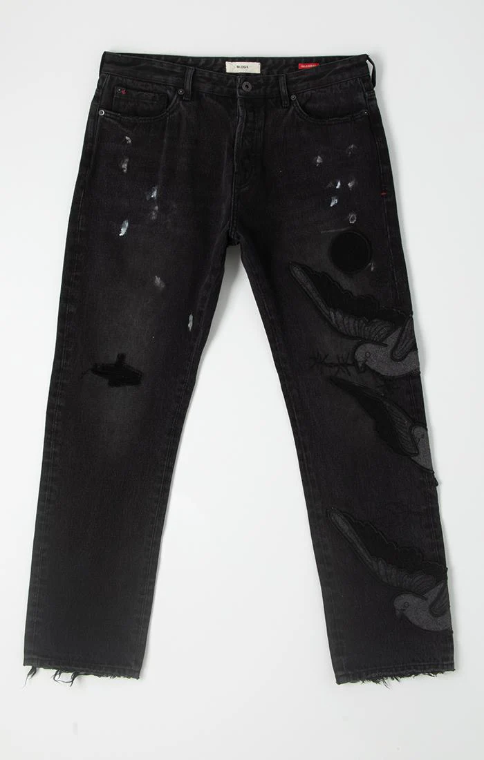 BLDG4 Burn Jean Black Faded Wash