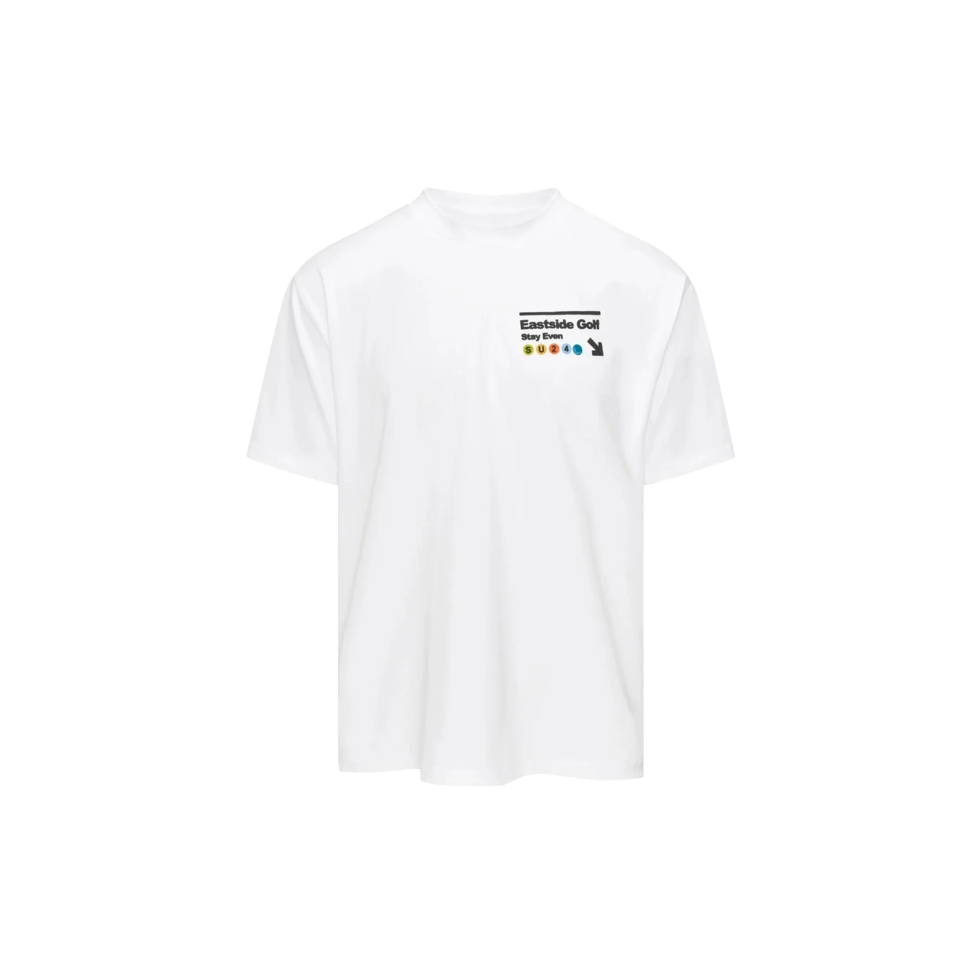 Eastside Golf Bright White Stay Even Tee - Image 2