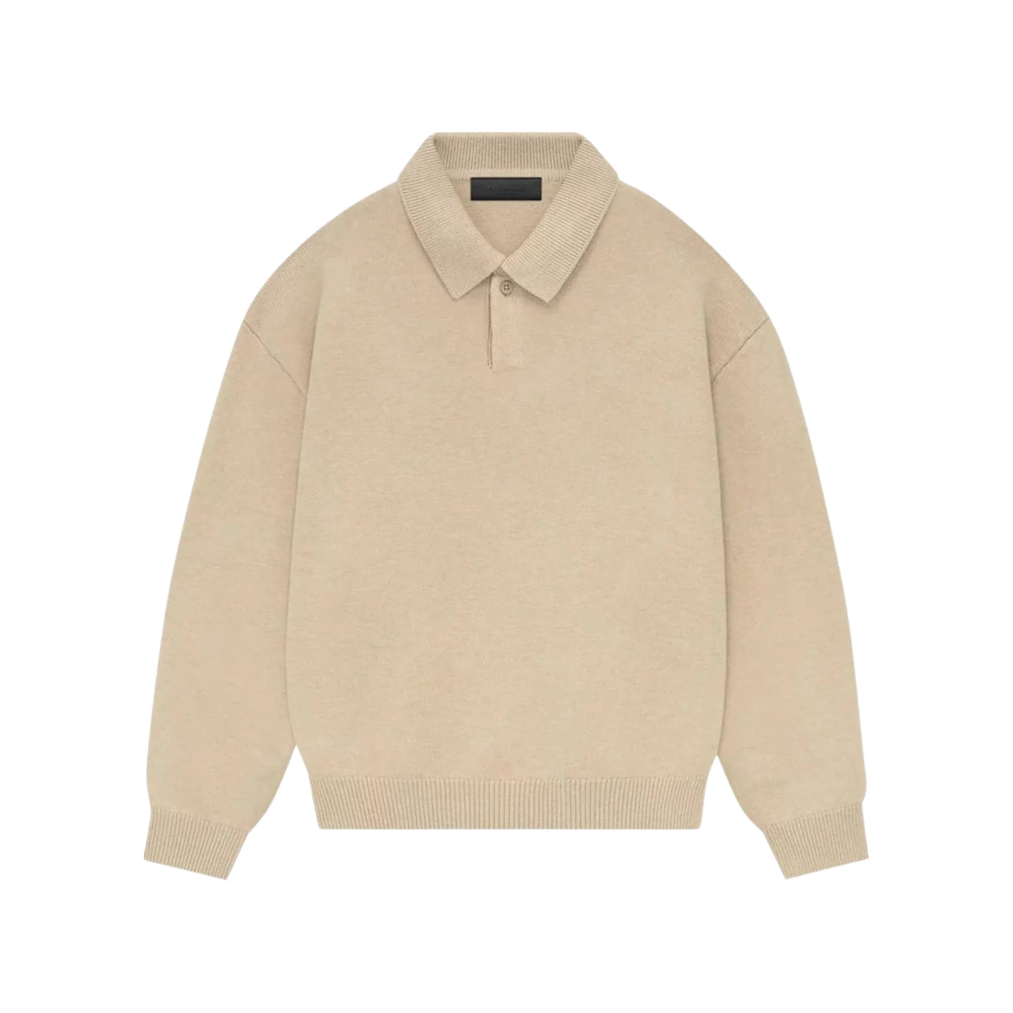 FOG Mens Essentials Knit Polo "Gold Heather"