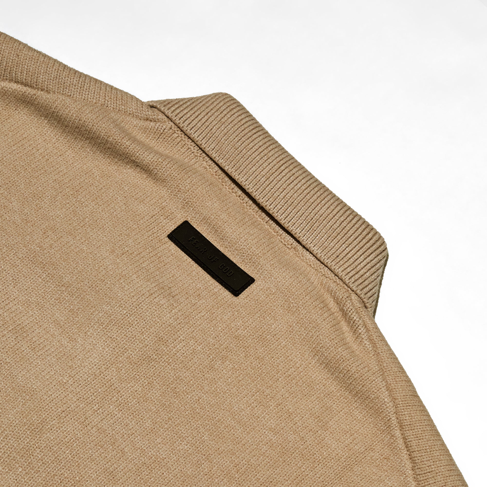 FOG Mens Essentials Knit Polo "Gold Heather" - Image 3