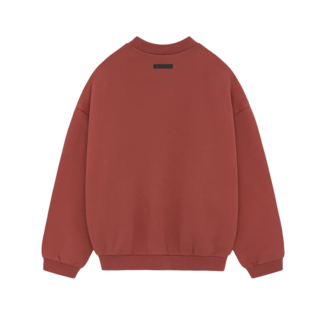 Fear of God Essentials Fleece Crewneck Crimson - Image 2