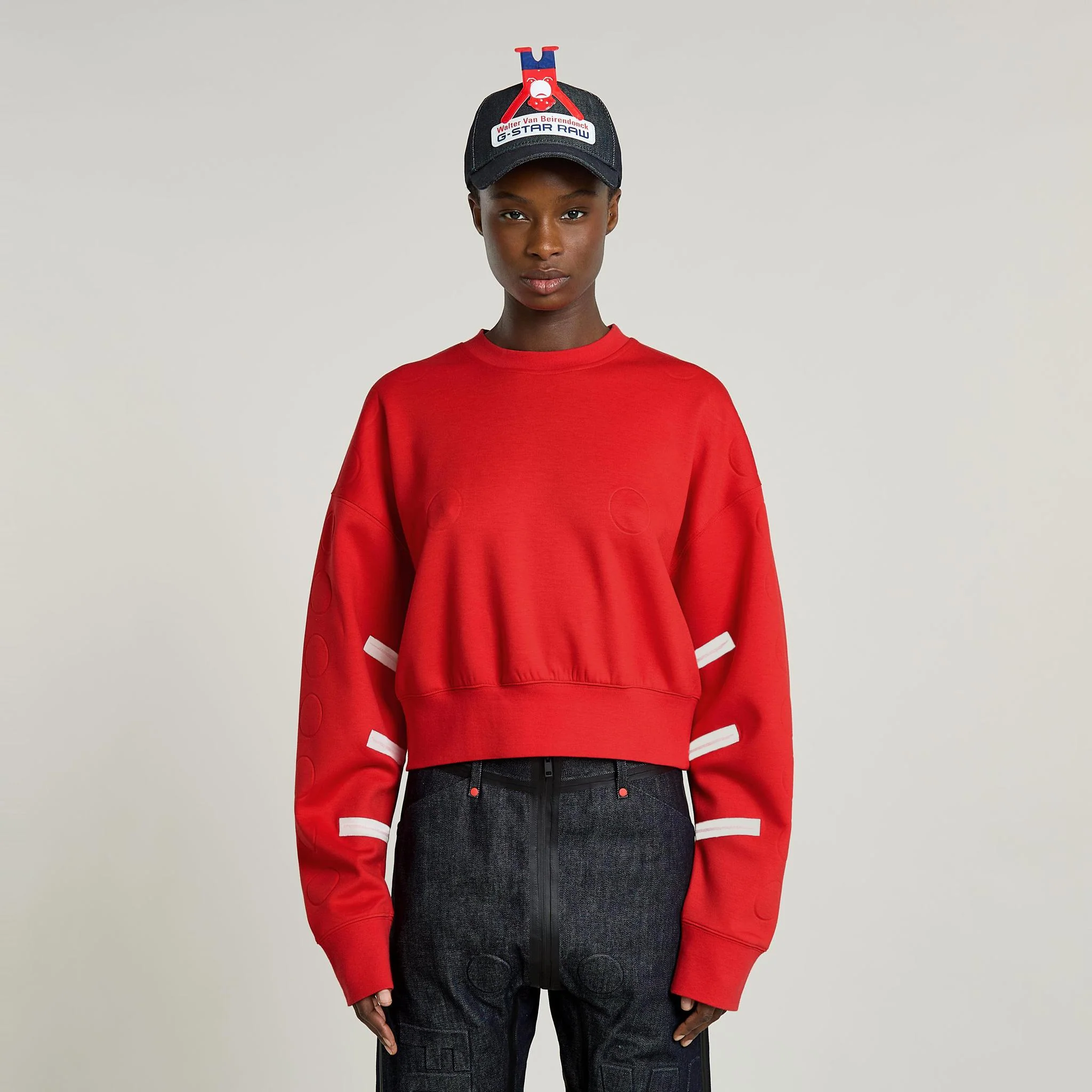GSxWVB Oversized Short Sweat Scarlet - Image 3