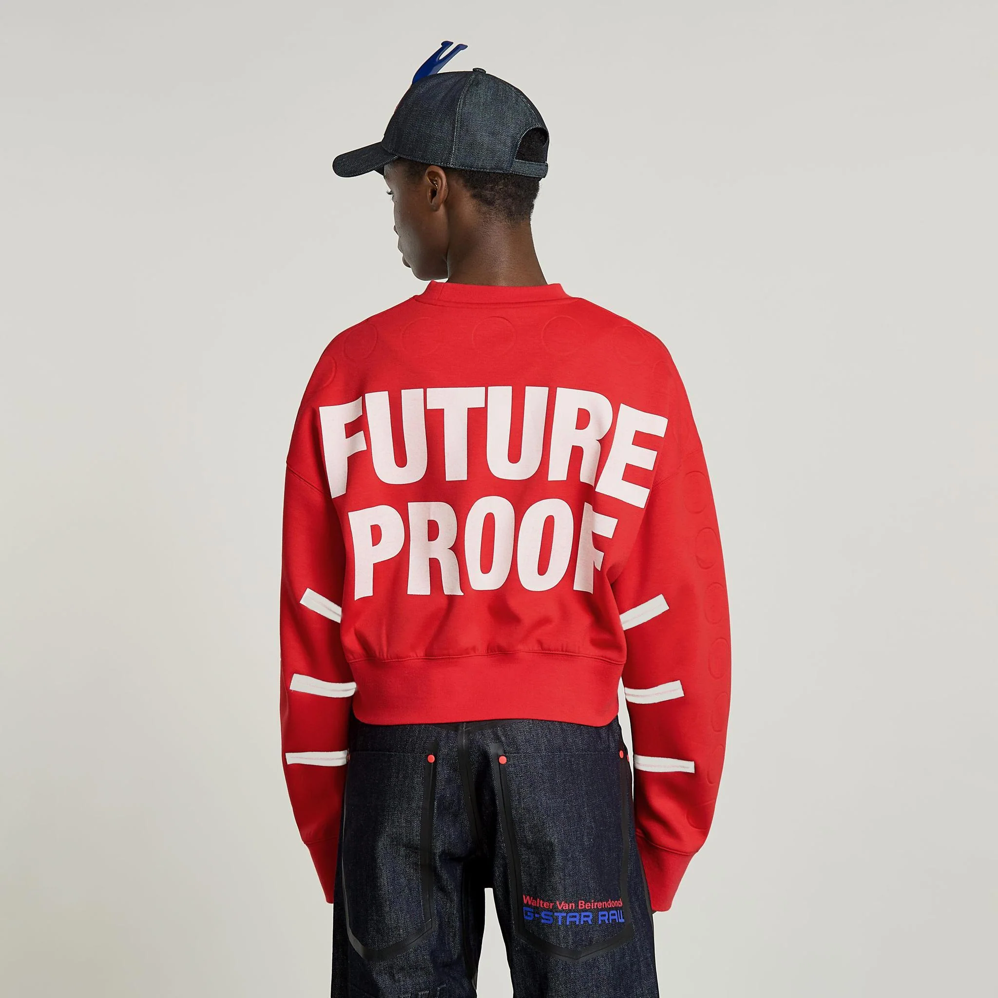 GSxWVB Oversized Short Sweat Scarlet - Image 4
