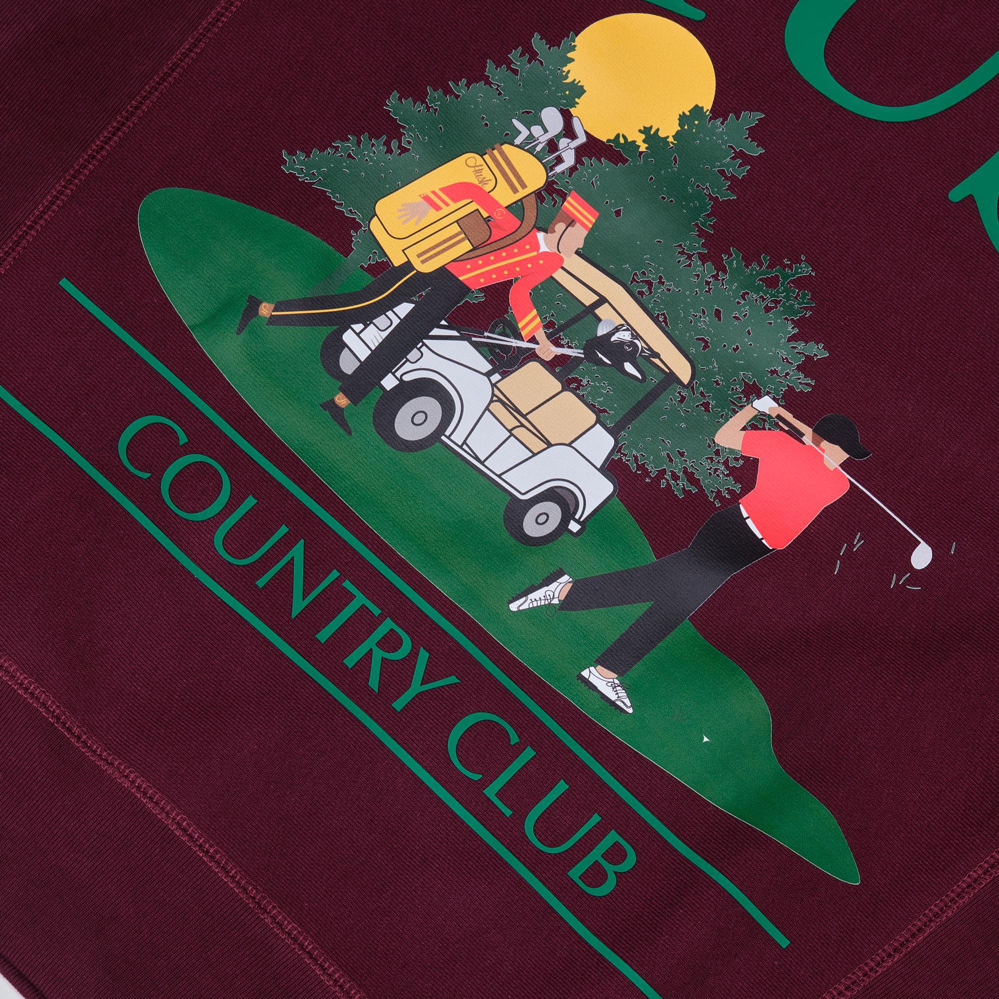 Hush Golf Course Crew Burgundy - Image 3