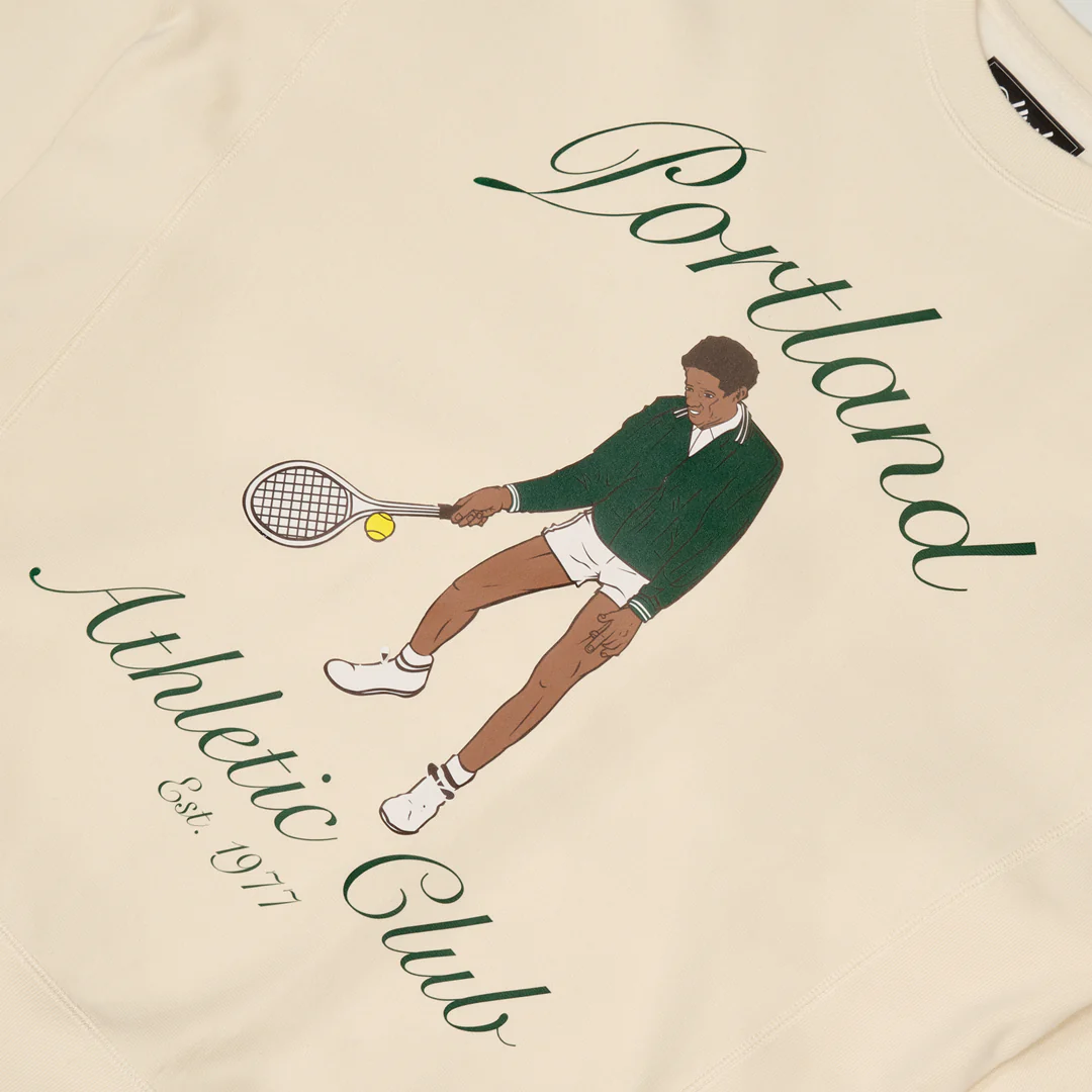 Hush Portland Athletic Club Crewneck Cream - Image 3