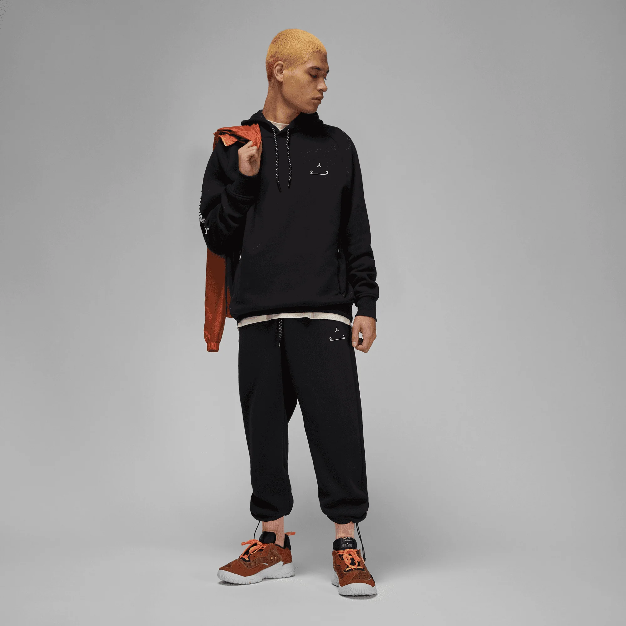 JORDAN 23 ENGINEERED FLEECE HOODIE (BLACK) - Image 4