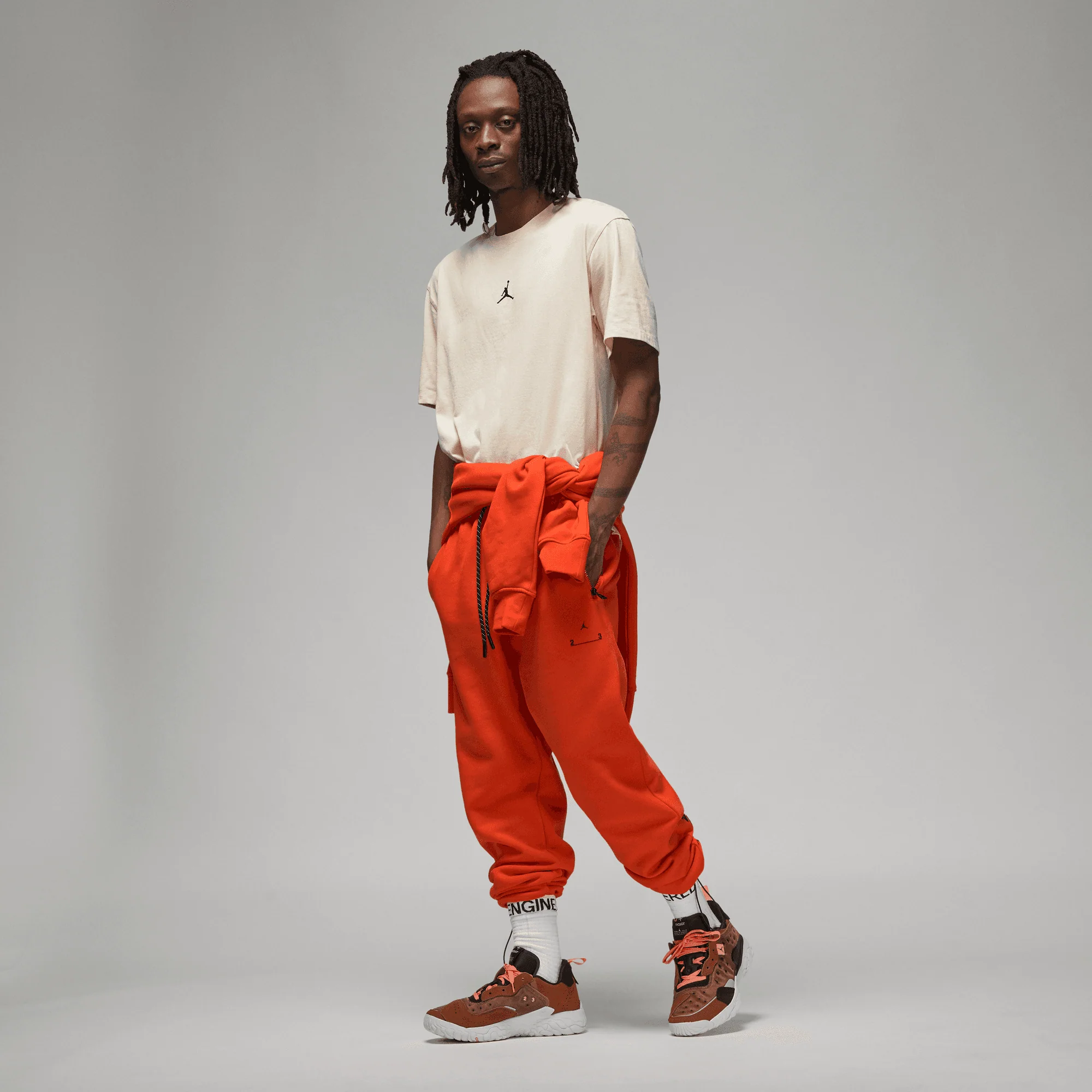 JORDAN 23 ENGINEERED FLEECE JOGGER (ORANGE) - Image 4