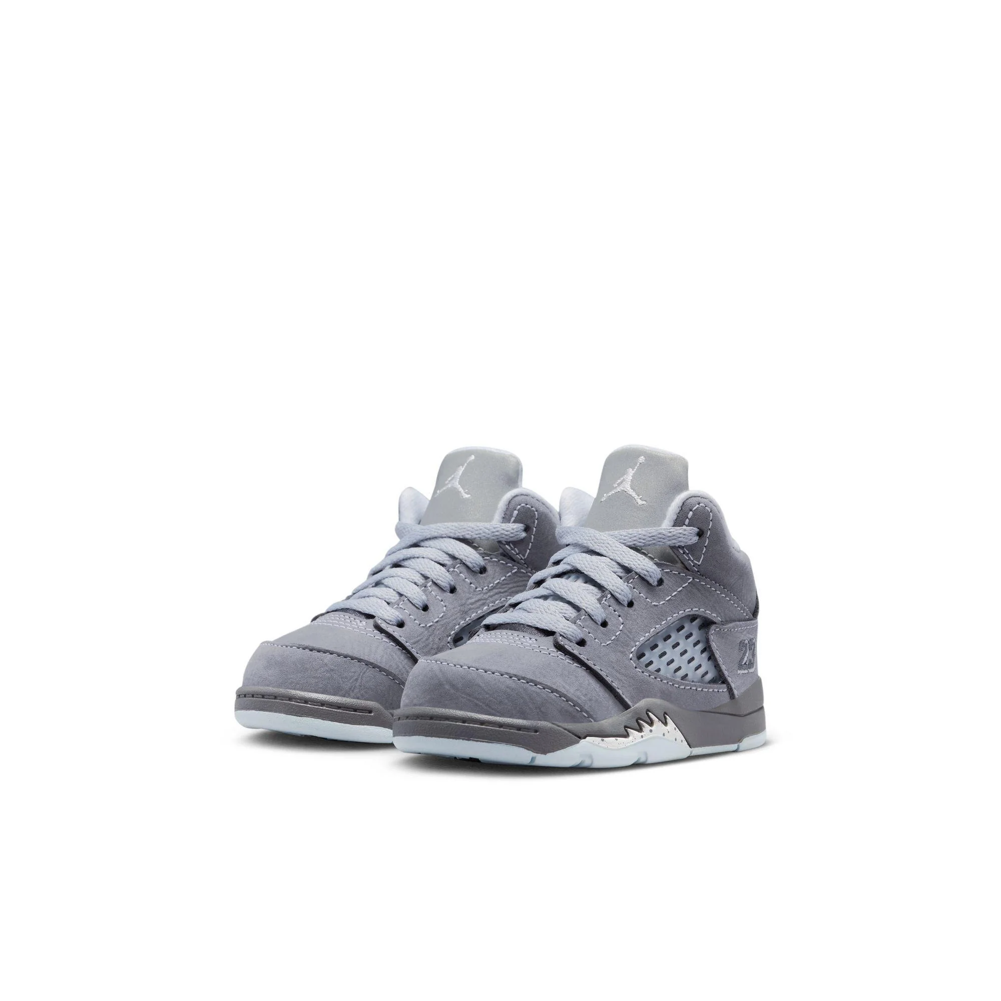 Jordan 5 Retro Infant/Toddler Shoe "Wolf Grey" - Image 2