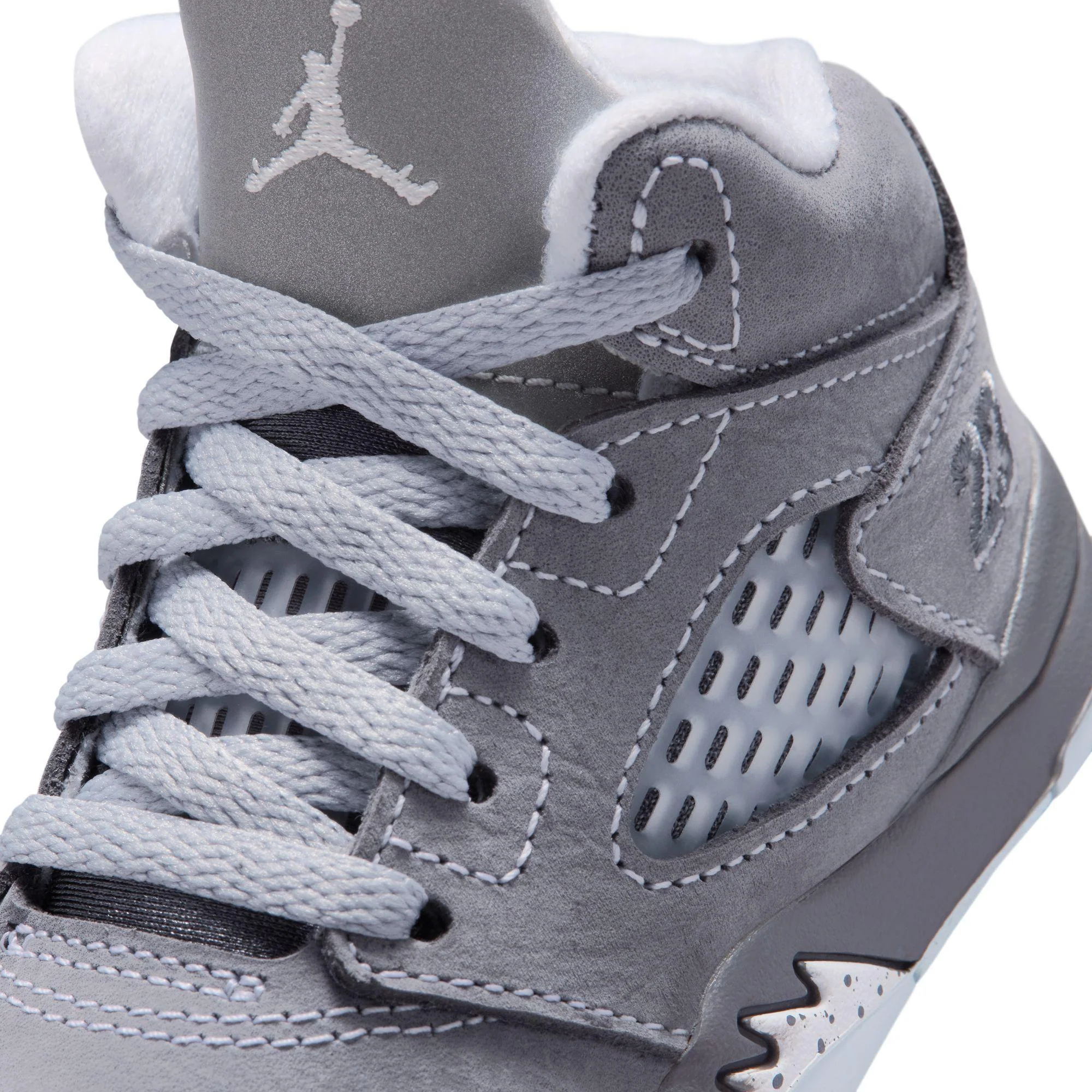 Jordan 5 Retro Infant/Toddler Shoe "Wolf Grey" - Image 6