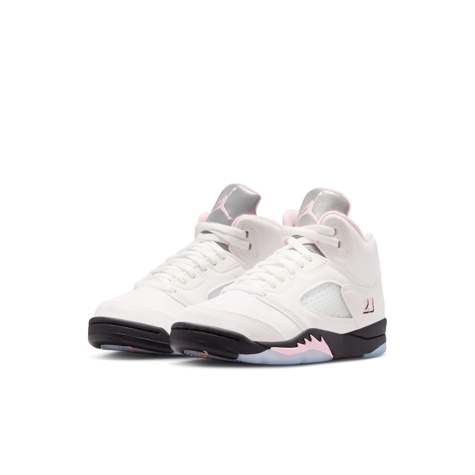 Jordan 5 Retro OG (PS) White/Med Soft Pink-Black - Image 2