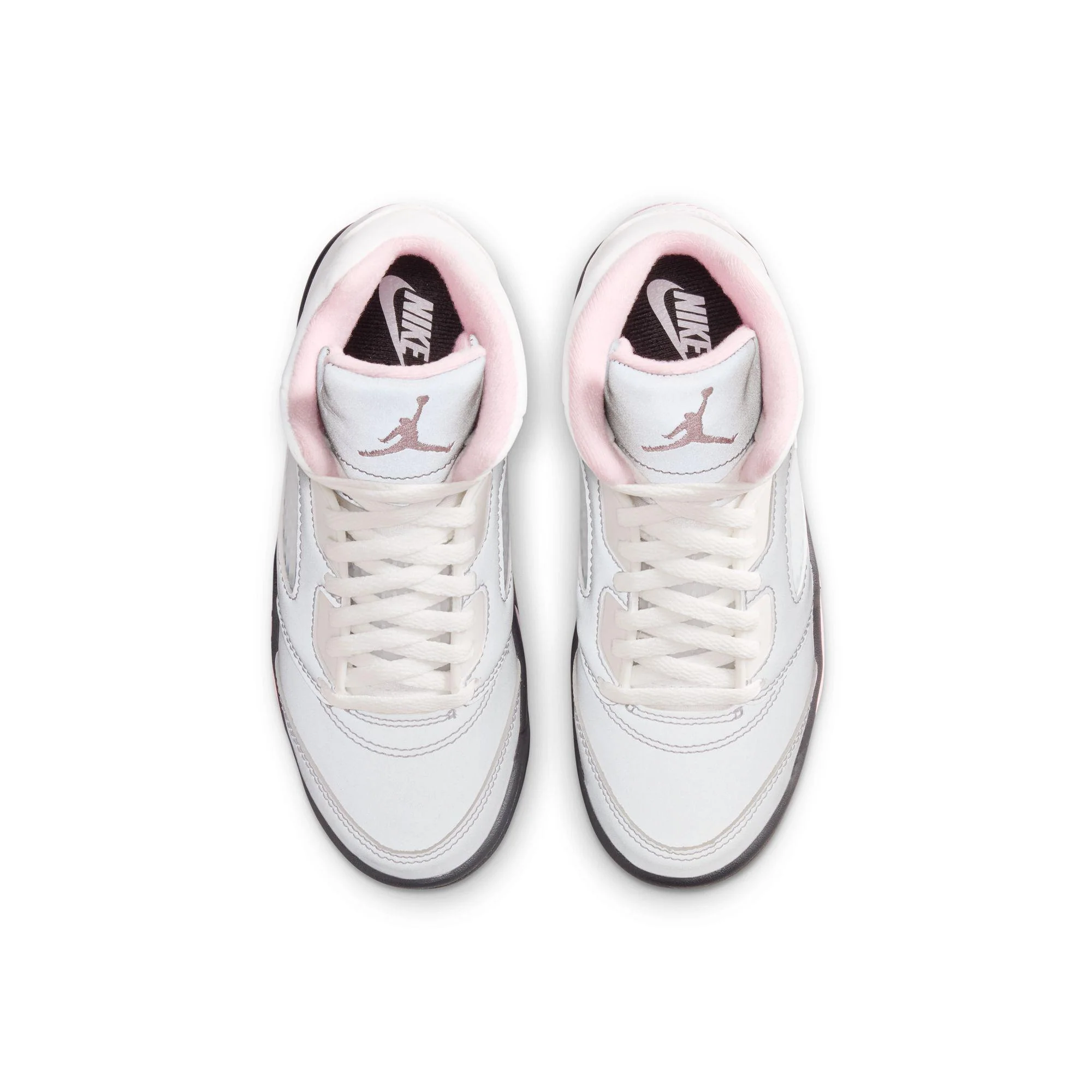 Jordan 5 Retro OG (PS) White/Med Soft Pink-Black - Image 4