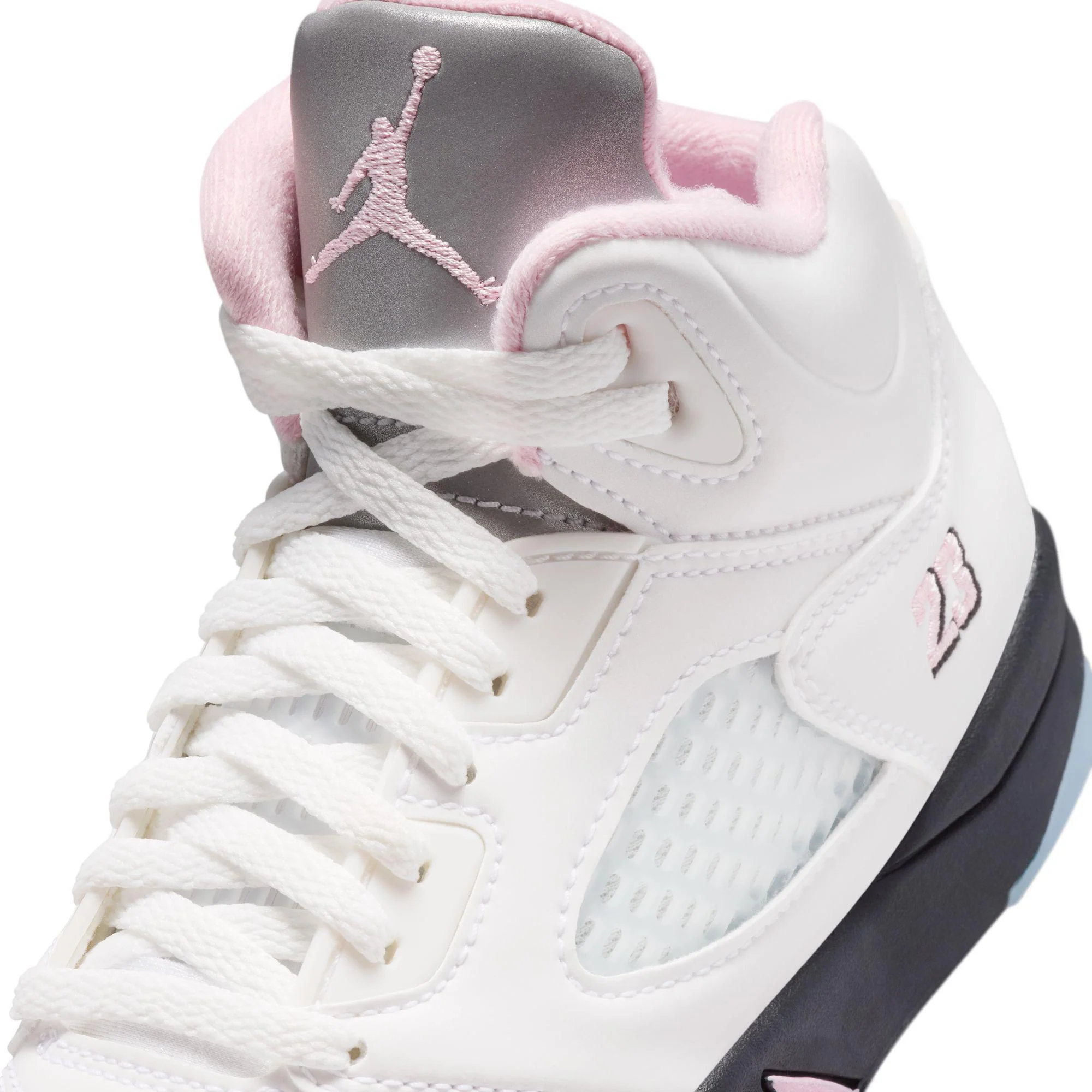 Jordan 5 Retro OG (PS) White/Med Soft Pink-Black - Image 5