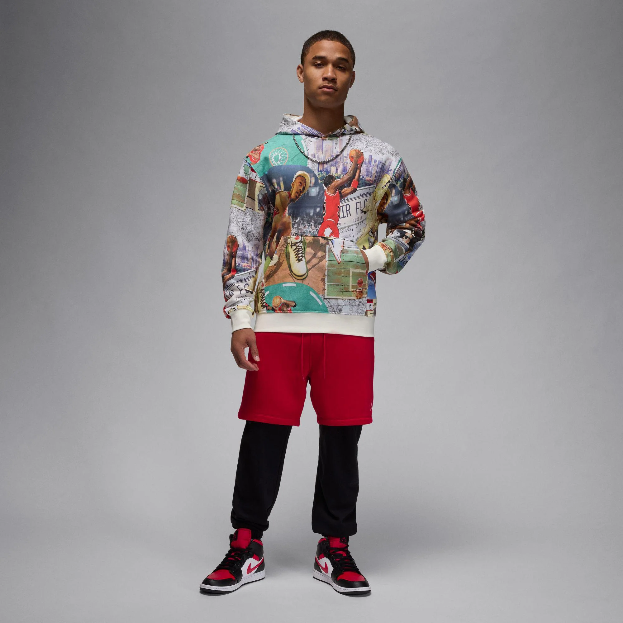 Jordan Brooklyn Fleece Men's Printed Pullover Hoodie - Image 4