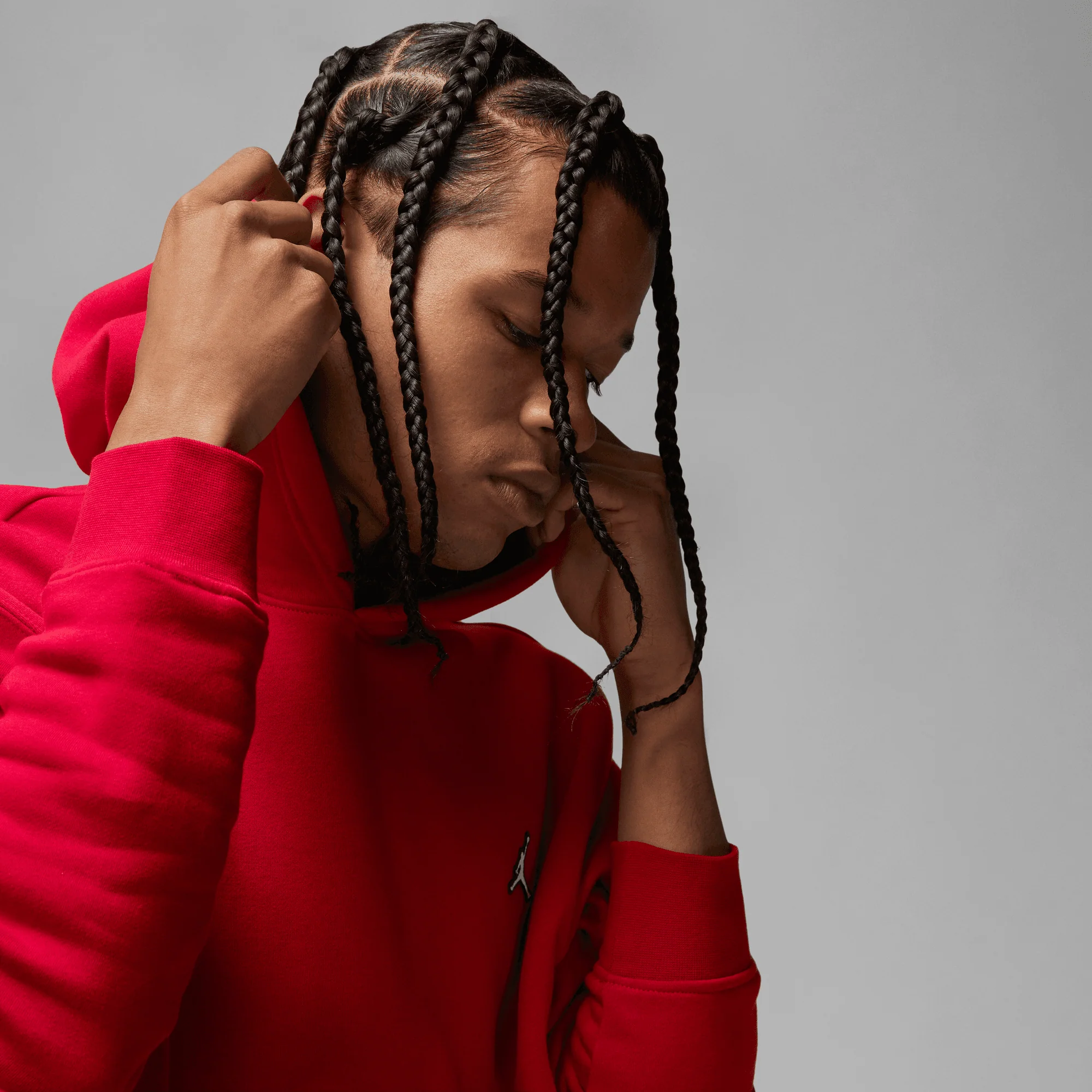 JORDAN ESSENTIAL HOODIE (RED) - Image 2