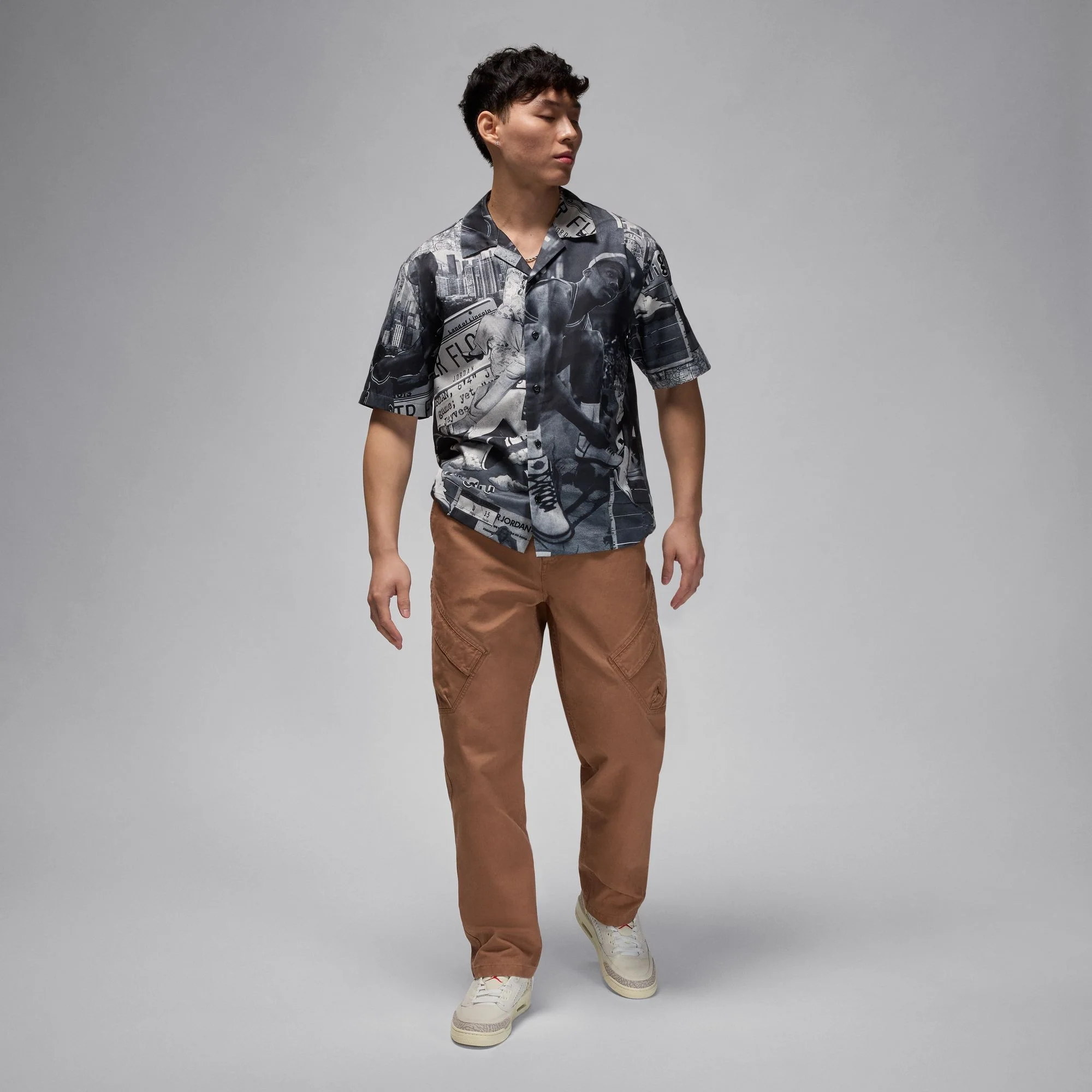 Jordan Essentials Men's Printed Camp Top - Image 5