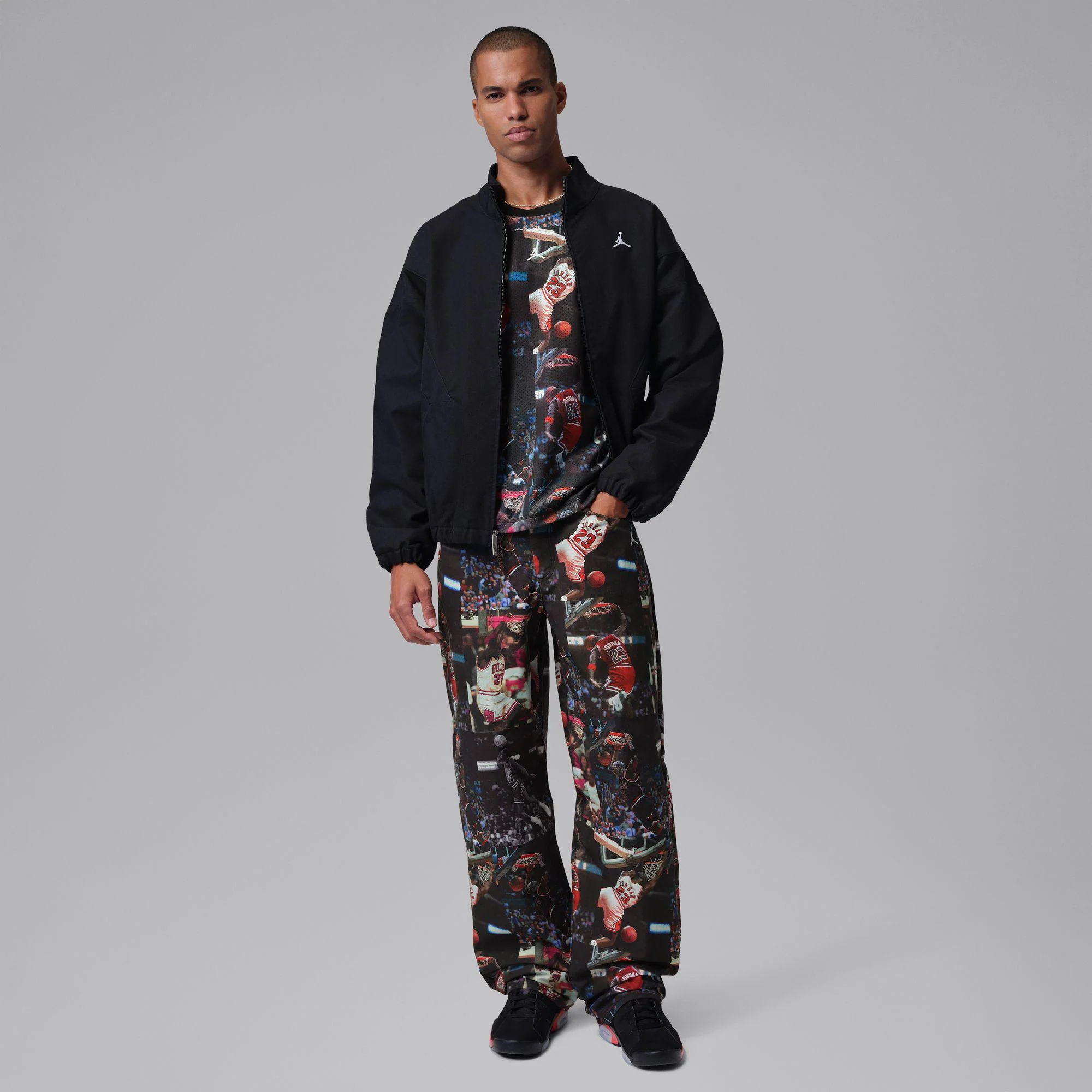 Jordan Flight Men's Woven Pants Black - Image 5