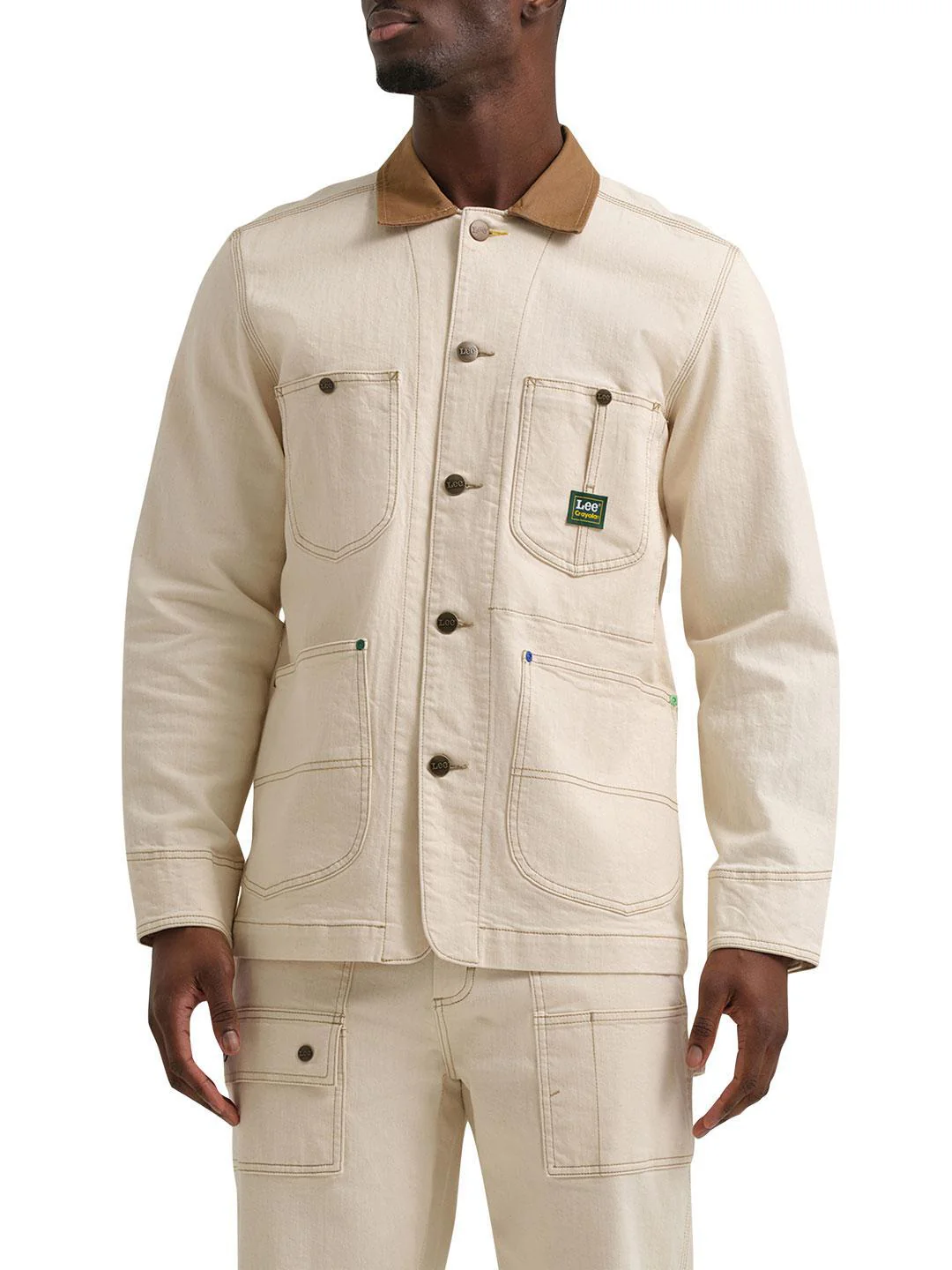 Lee x Crayola Men's Chore Jacket Ecru - Image 2