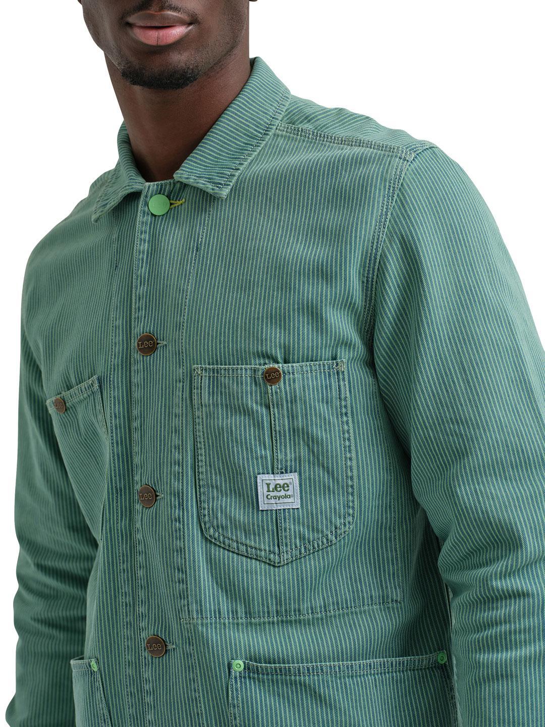Lee x Crayola Men's Chore Jacket Magic Mint - Image 4