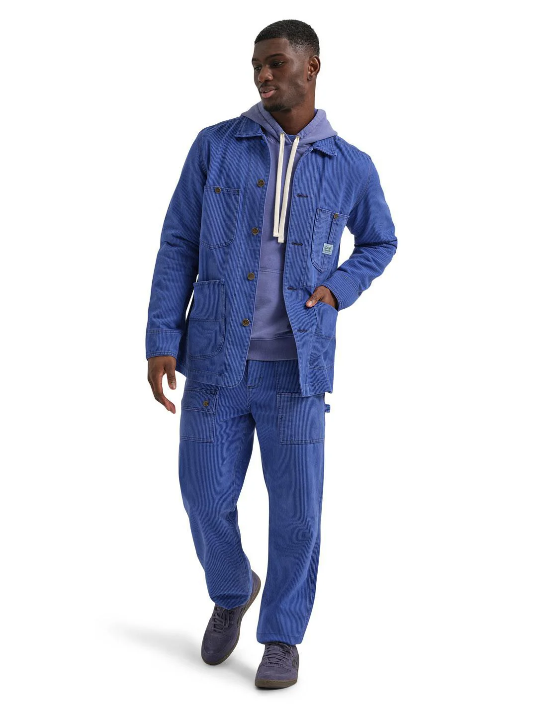 Lee x Crayola Men's Chore Jacket Violet Blue - Image 2