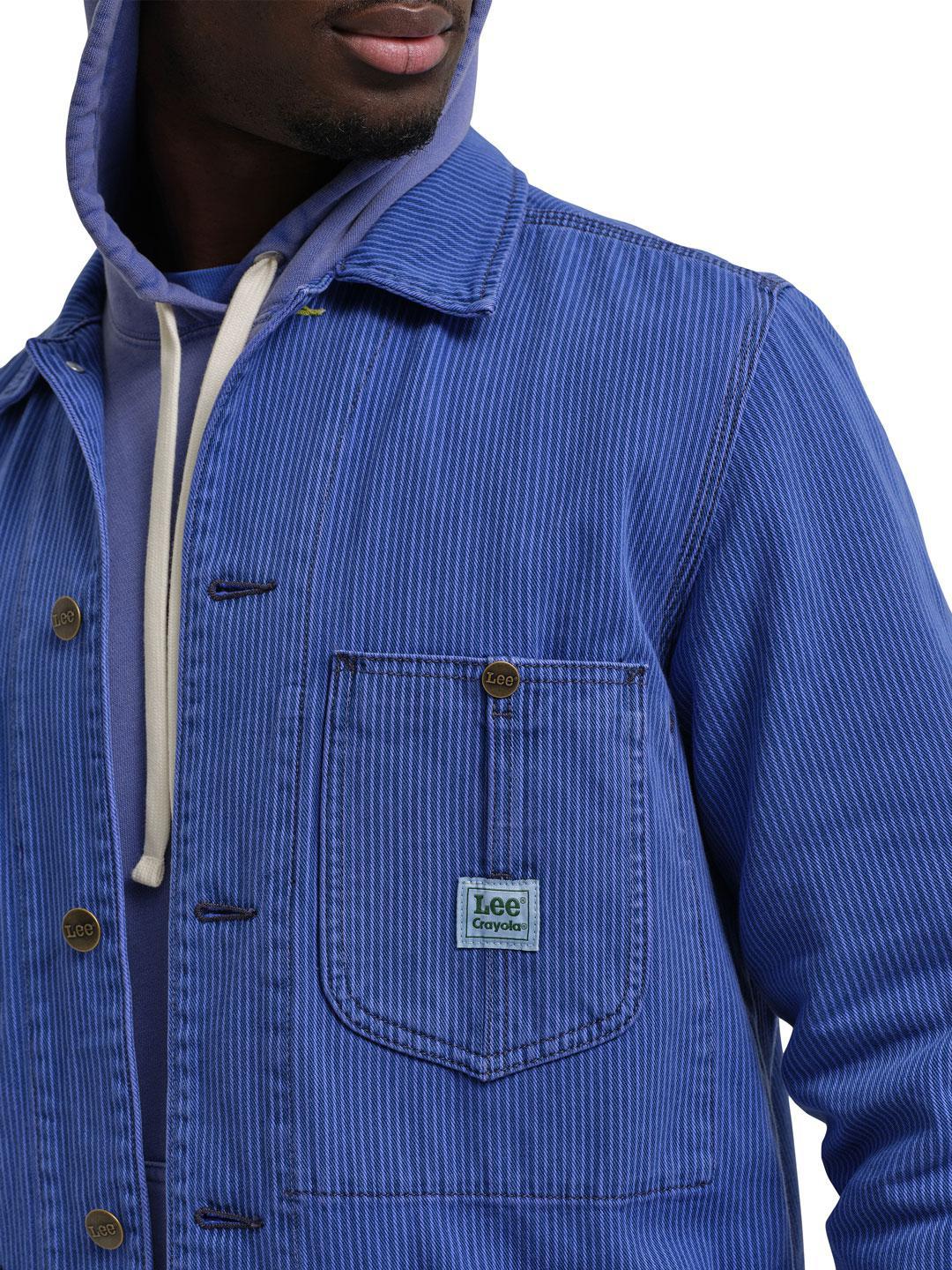 Lee x Crayola Men's Chore Jacket Violet Blue - Image 5