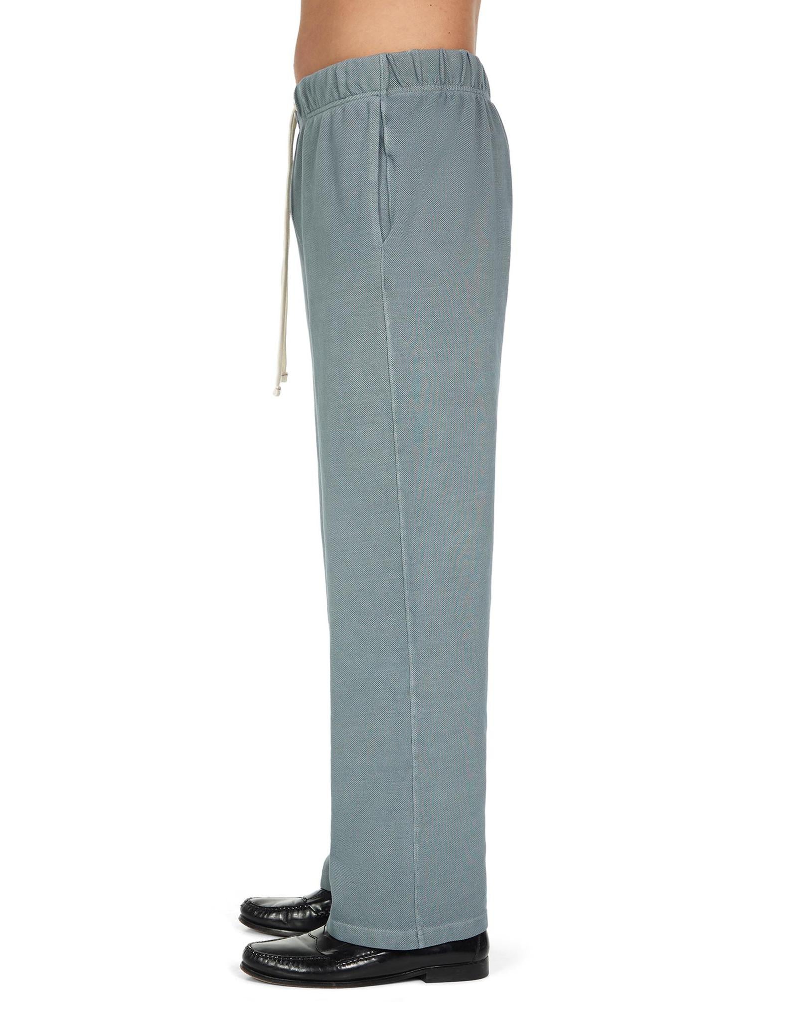 Les Tien Pique Classic Pant Washed Slate Grey - Image 2