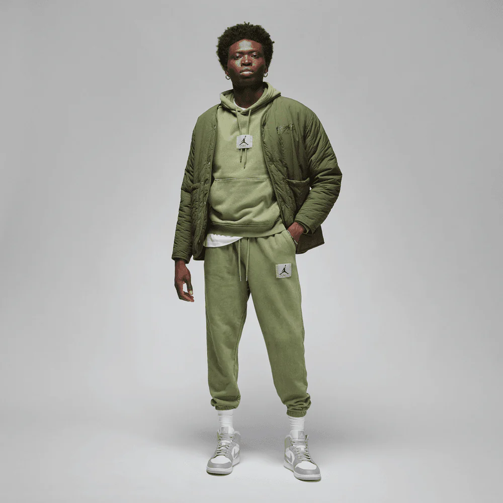 Jordan Flight Fleece Men's Washed Pullover Hoodie - Image 3