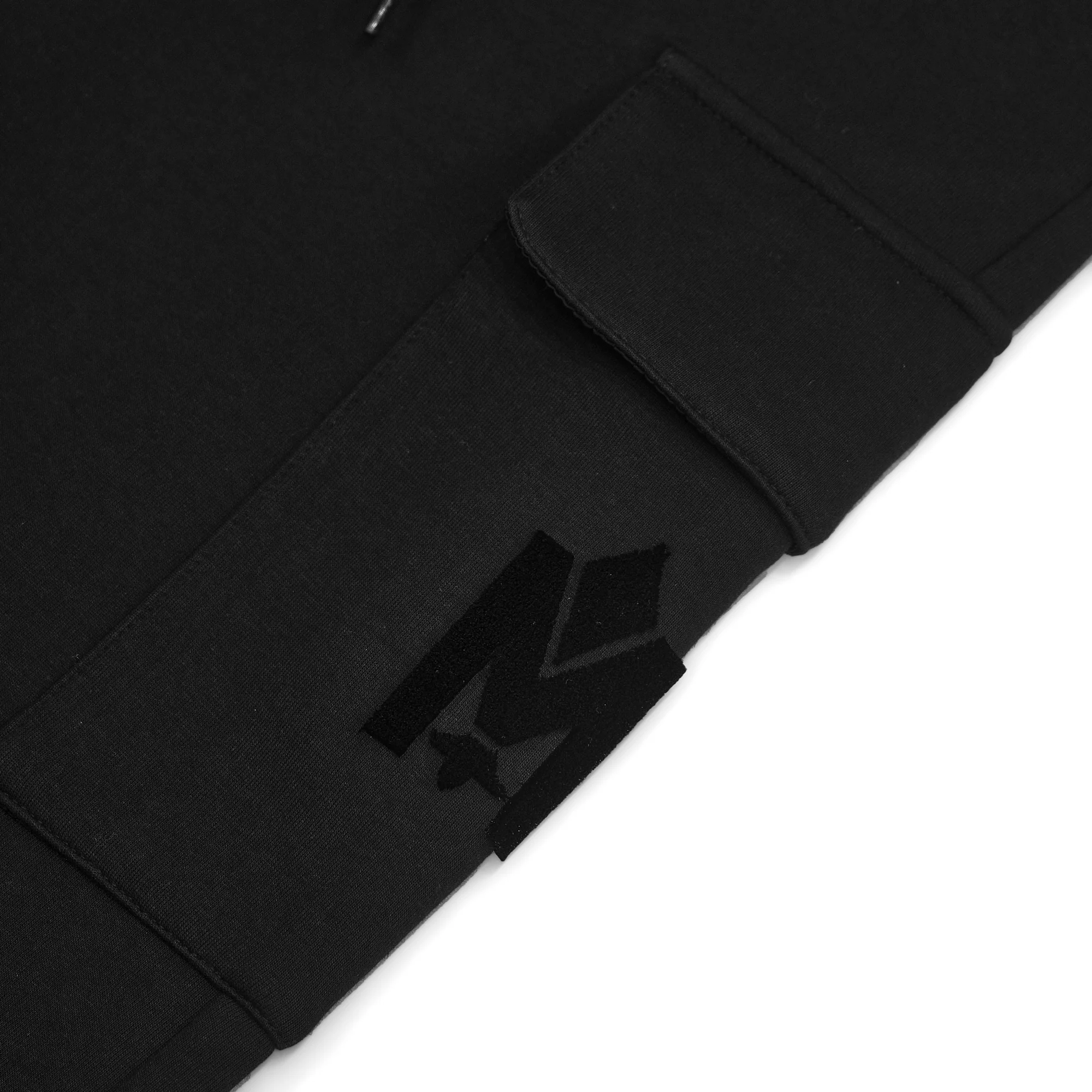 Mackage Marvin Velvet Logo-Embroidered Jogging Pant 'Black' - Image 2
