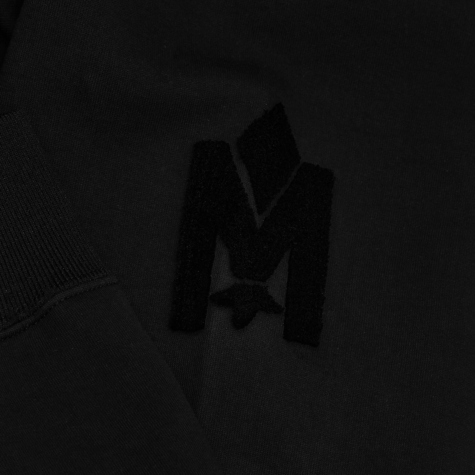 Mackage Marvin Velvet Logo-Embroidered Jogging Pant 'Black' - Image 4