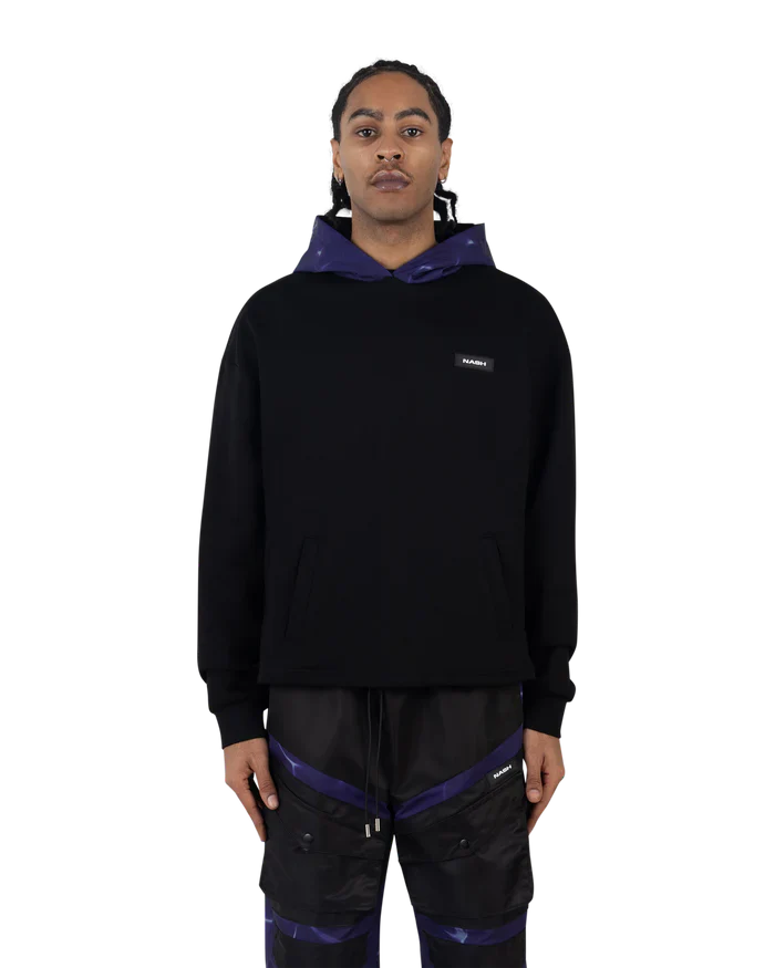 Nash Shield Hoodie Black/Deep Violet - Image 4