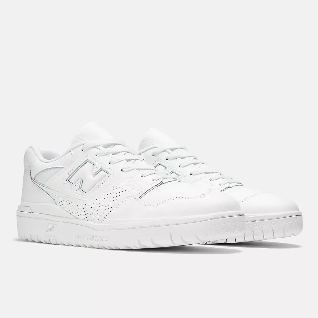 UNISEX NEW BALANCE B550 "WHITE / WHITE" - Image 3