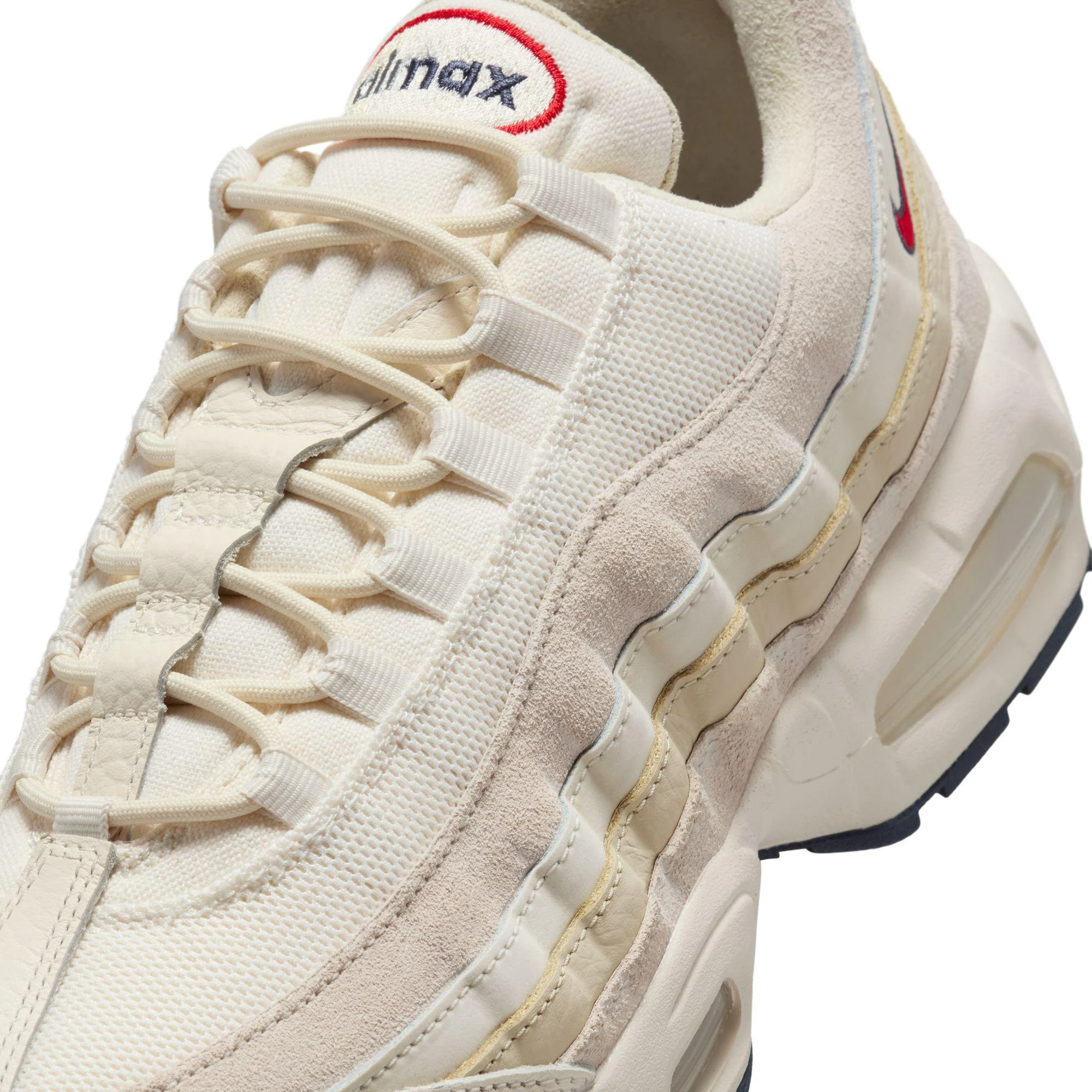 Nike Air Max 95 OG PRM Pale Ivory/University Red-Light Khaki-Sail - Image 5