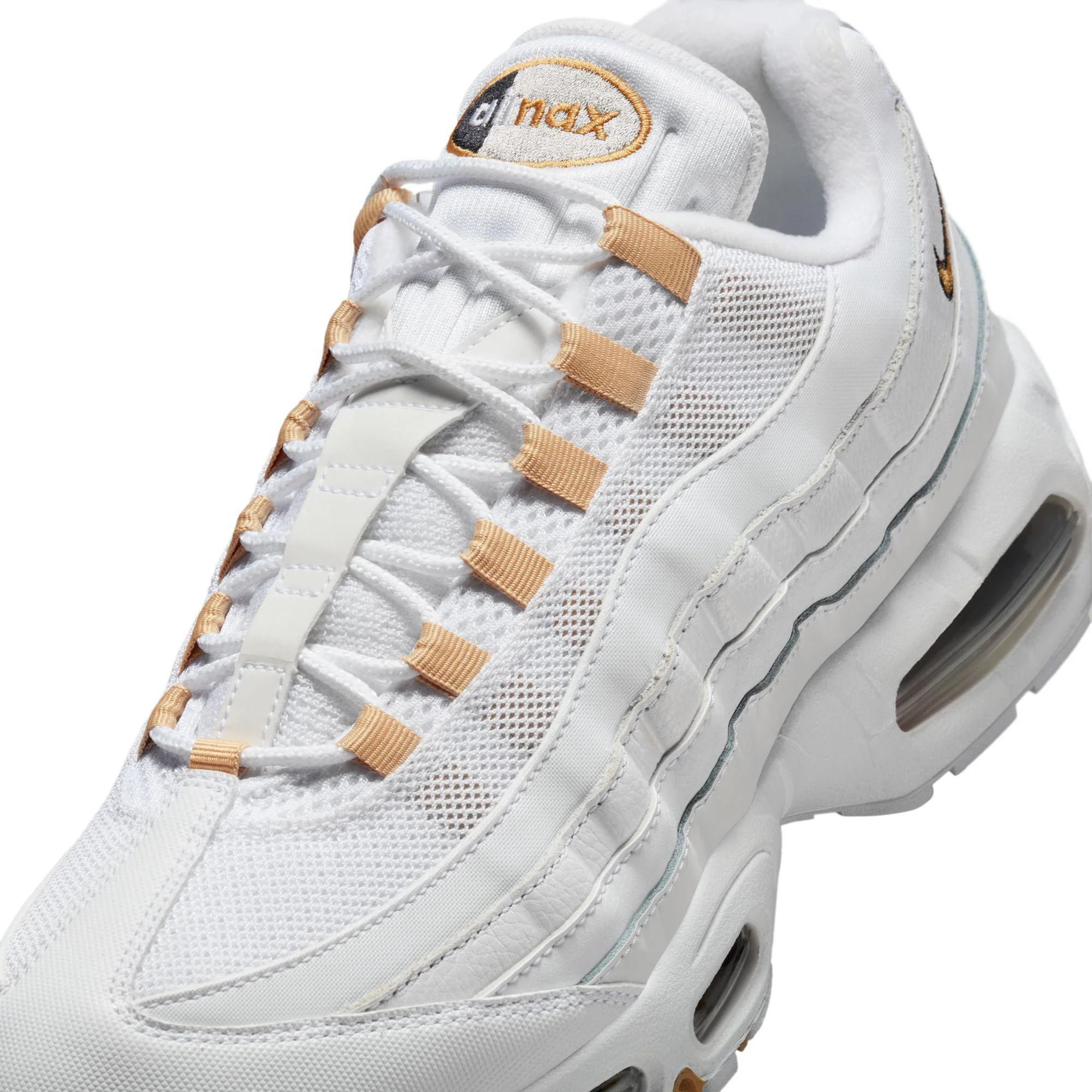 Nike Air Max 95 OG White/Metallic Gold-Black-Pearl Grey - Image 5