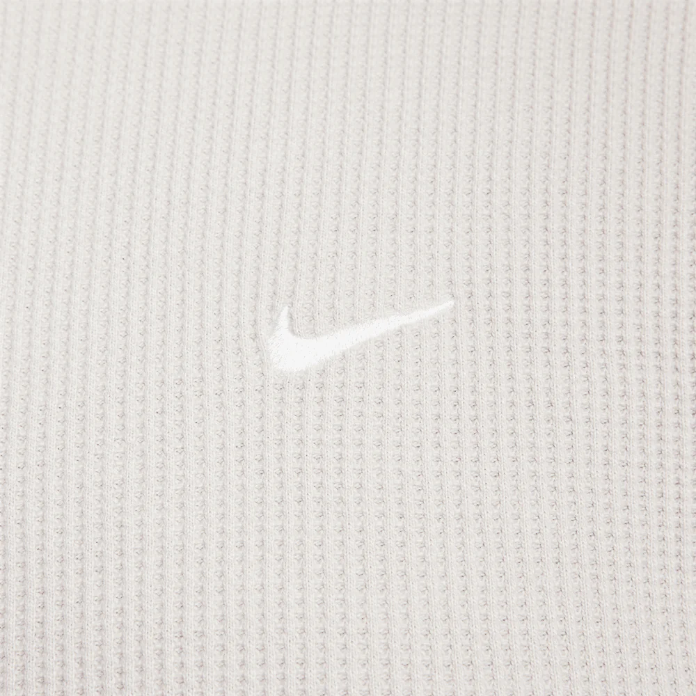 NIKE LIFE MEN'S LONG SLEEVE WAFFLE TOP 'LIGHT BONE' - Image 8