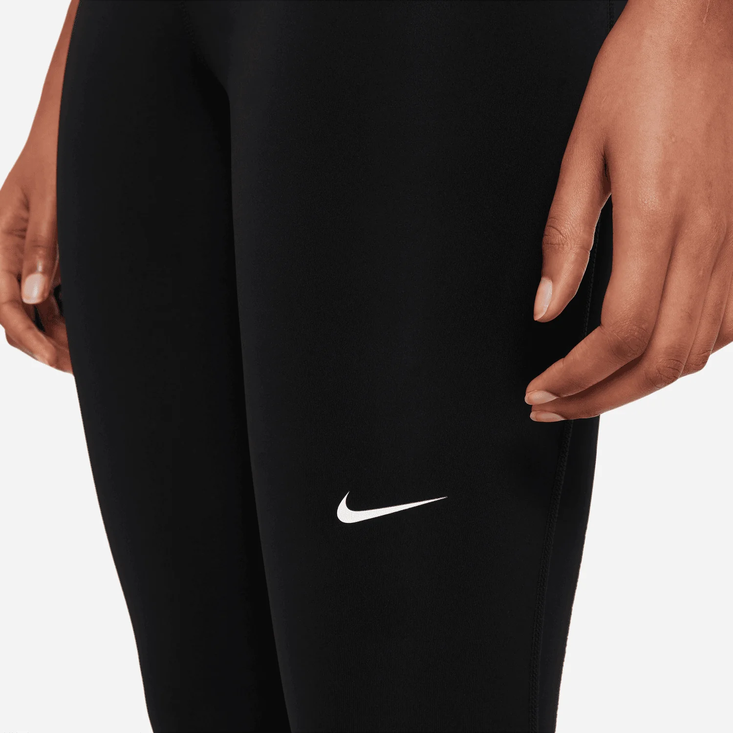 WOMEN'S NIKE PRO MID RISE MESH PANELED LEGGING - Image 3